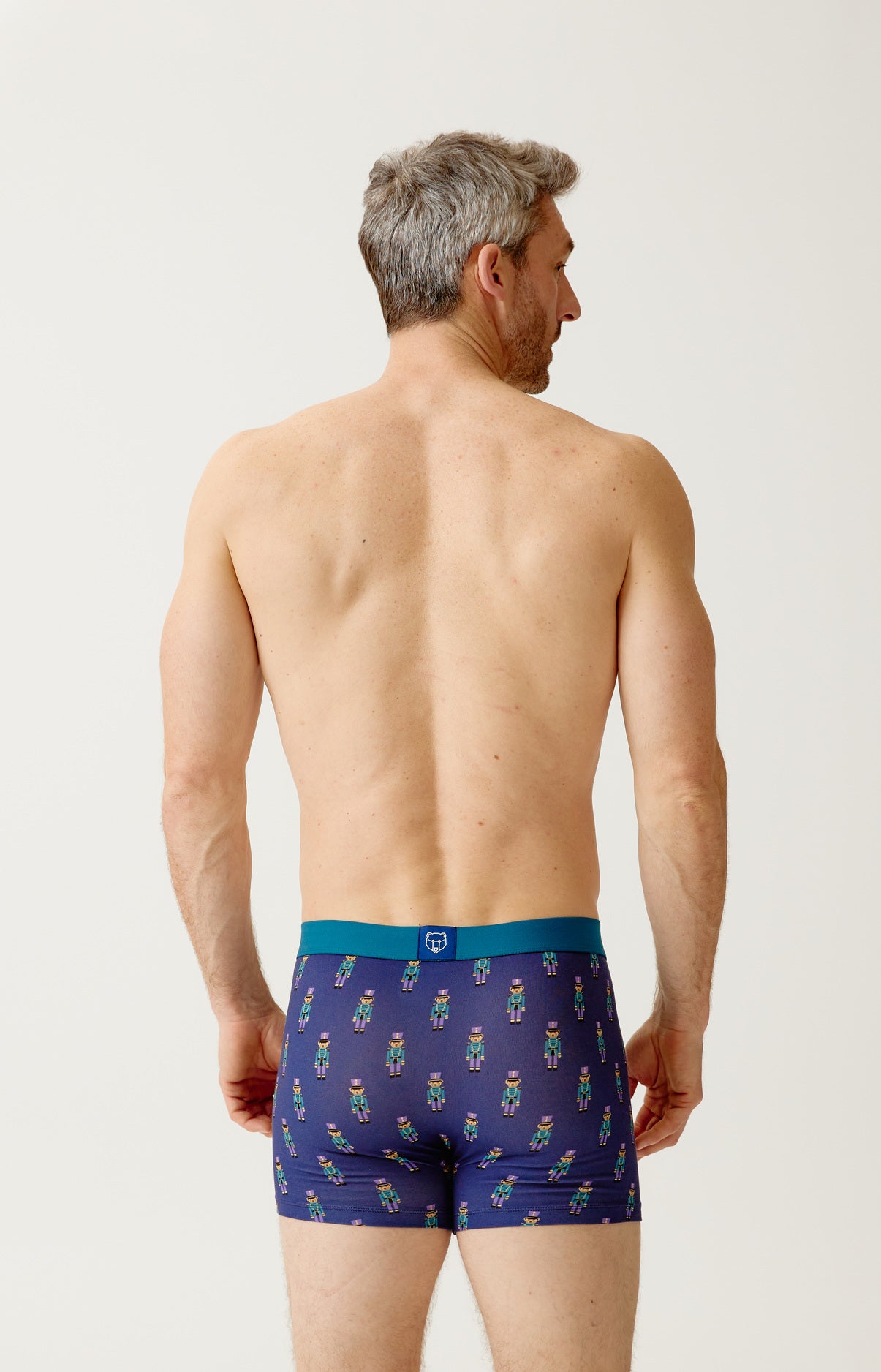 arthur-bob-boxer-coton-bio-casse-noisette-marine image 5
