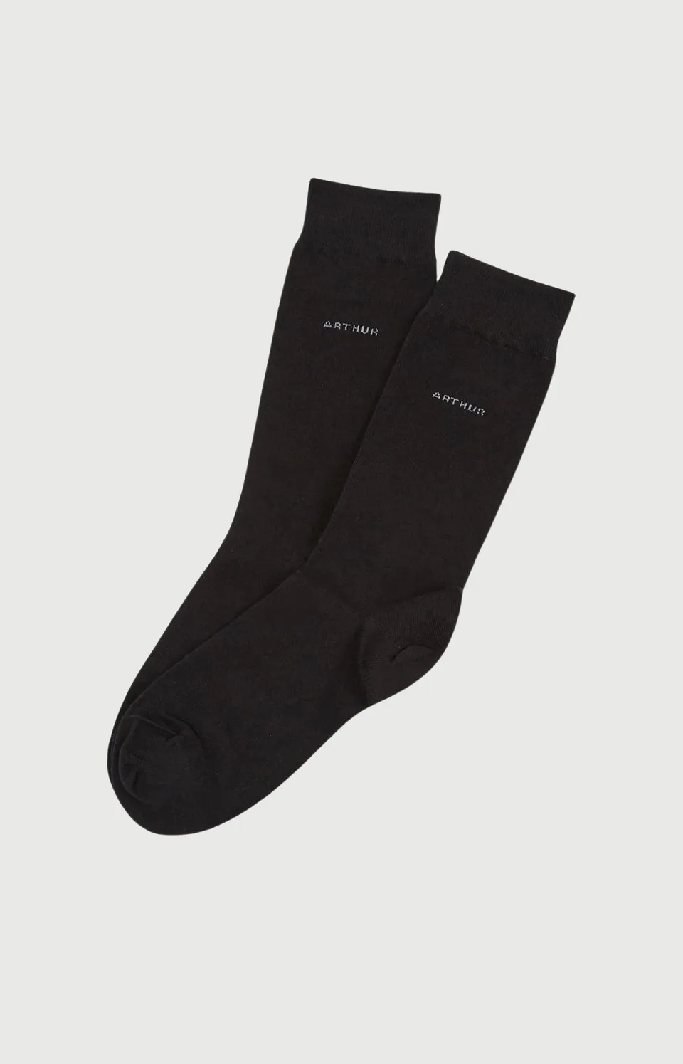 arthur-bob-noir-chaussettes-homme-coton-bio image 1