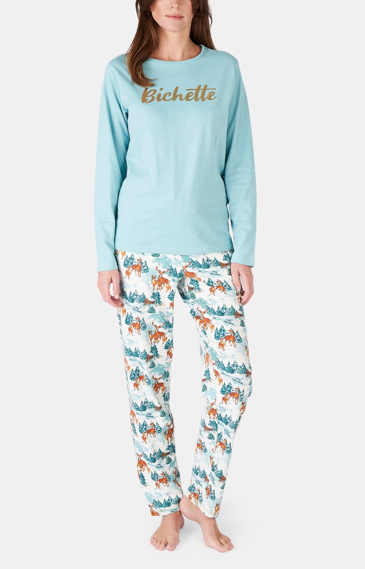 arthur-bob-faon-des-neiges-pyjama-femme-blanc-coton-bio image 4