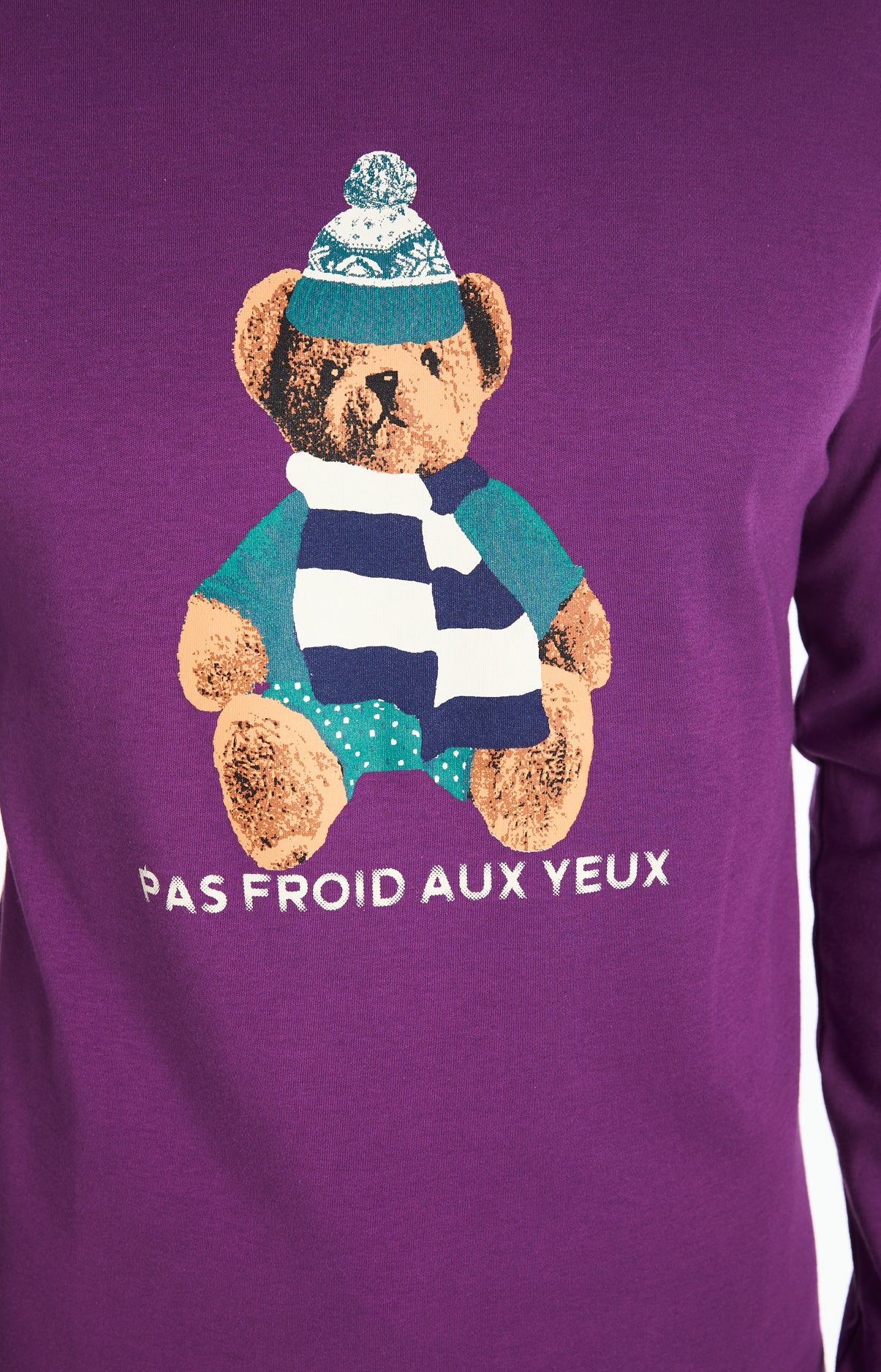 arthur-bob-teddy-pyjama-homme-violet-taille-l image 8