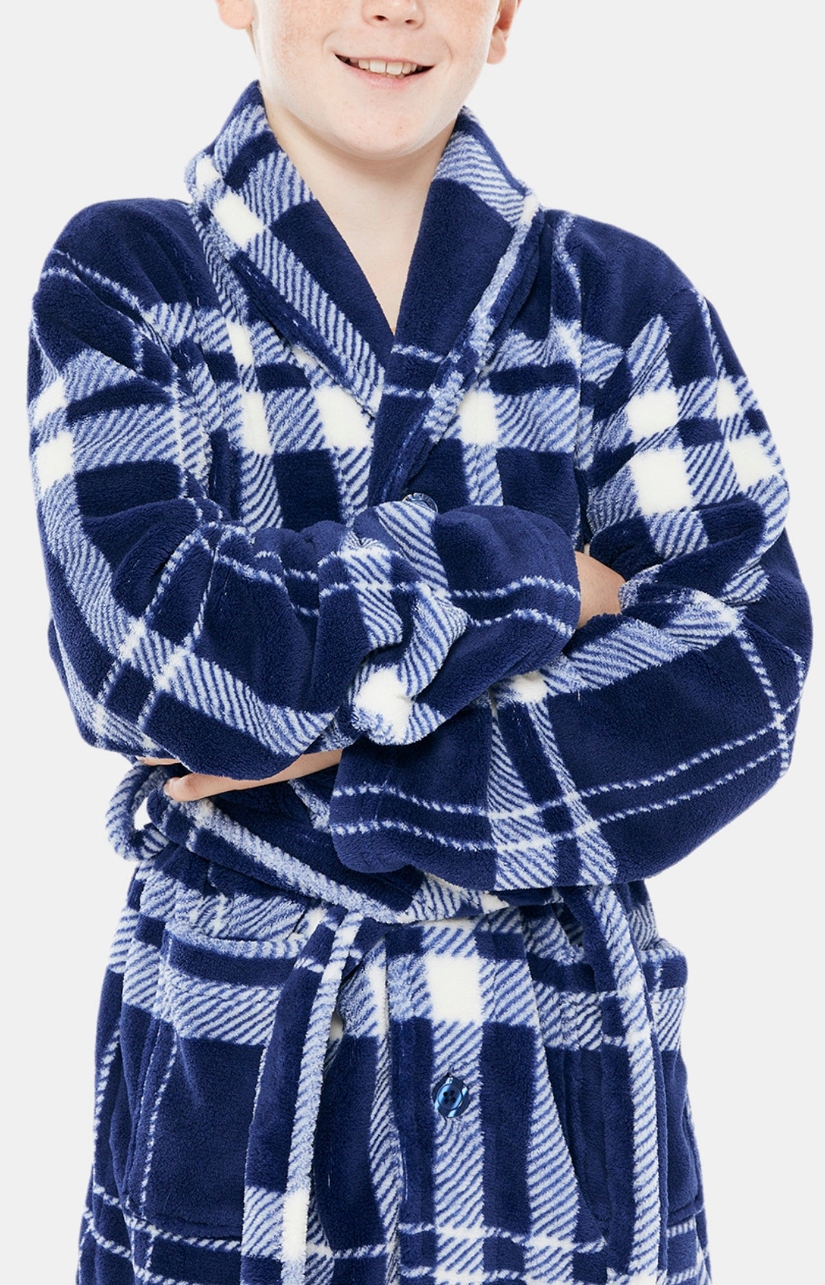 arthur-big-carreaux-robe-de-chambre-marine-10-12 image 2