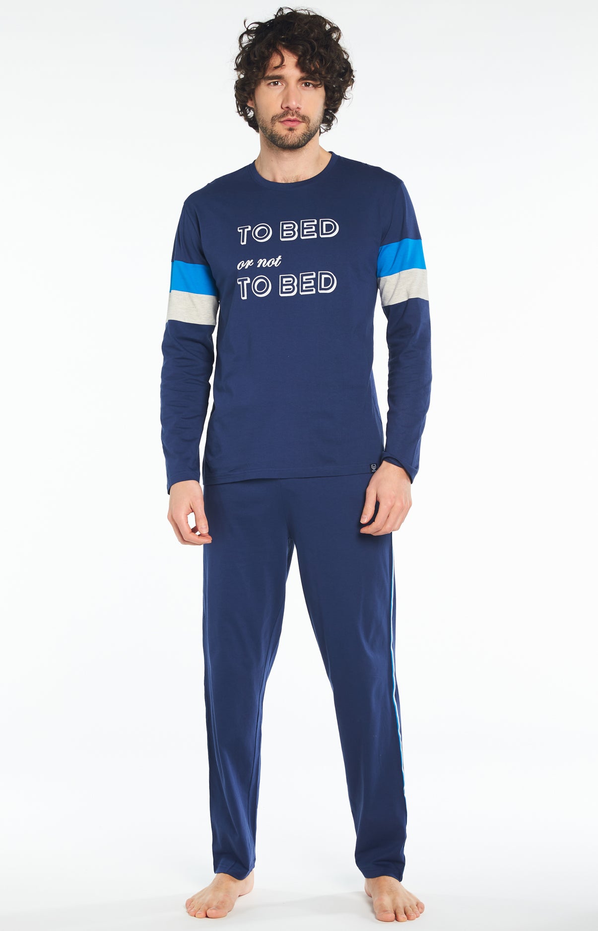 arthur-bob-bed-or-not-to-bed-pyjama-long-marine-coton image 2