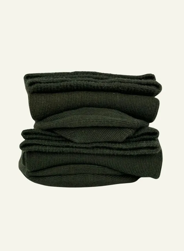 archiduchesse-de-ville-en-kakimini-chaussettes-kaki-coton image 1