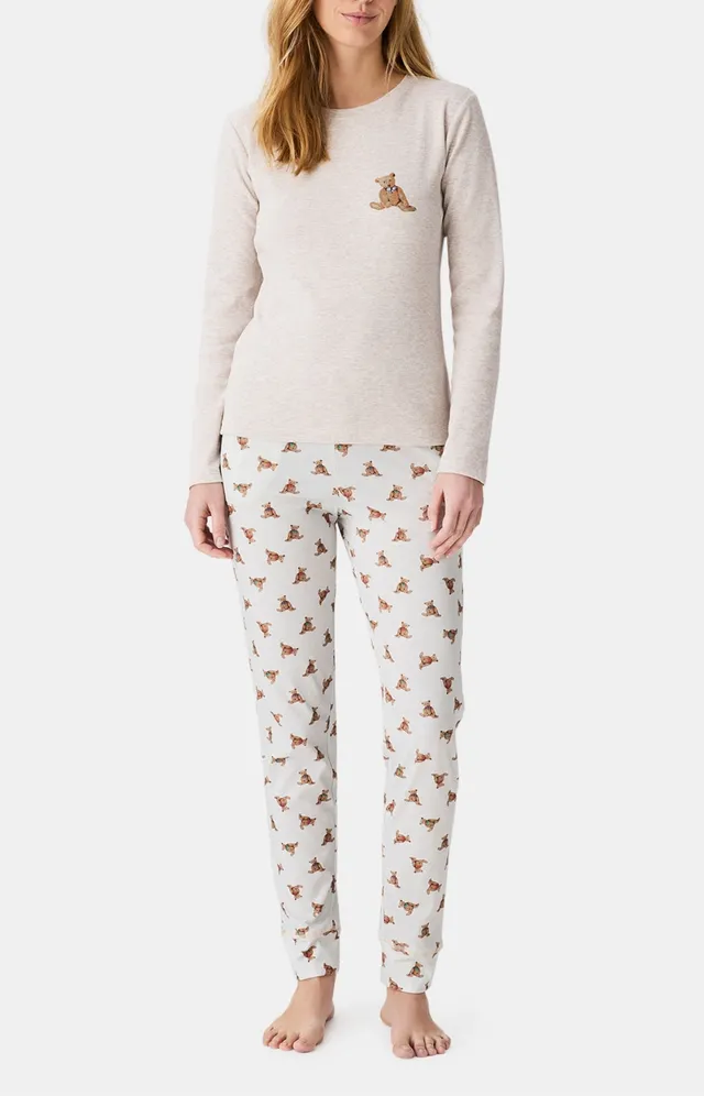 arthur-bob-old-teddy-pyjama-femme-ivoire image 1