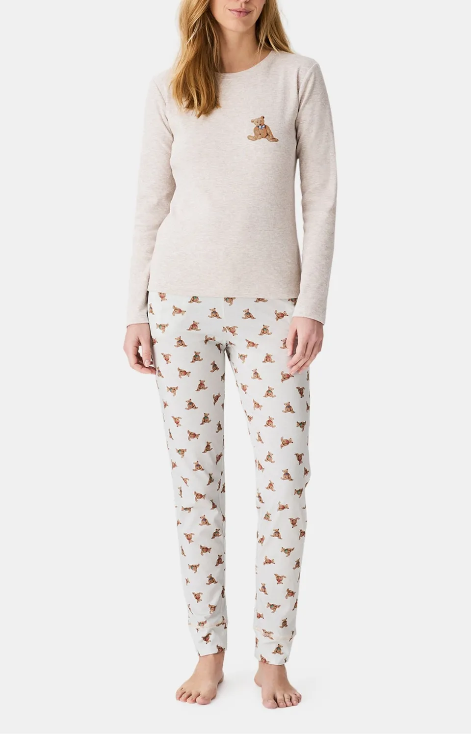 arthur-bob-old-teddy-pyjama-femme-ivoire image 1