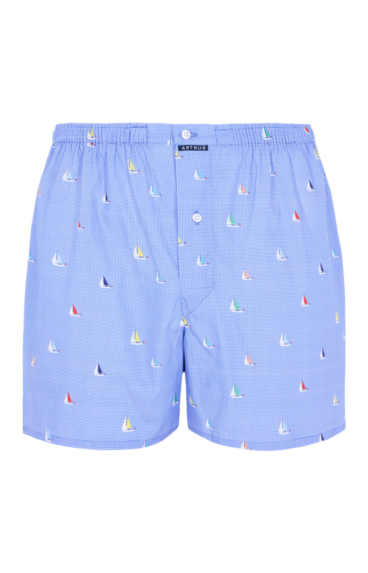 arthur-le-club-boat-cale-on-homme-ciel-m-popeline-coton image 3