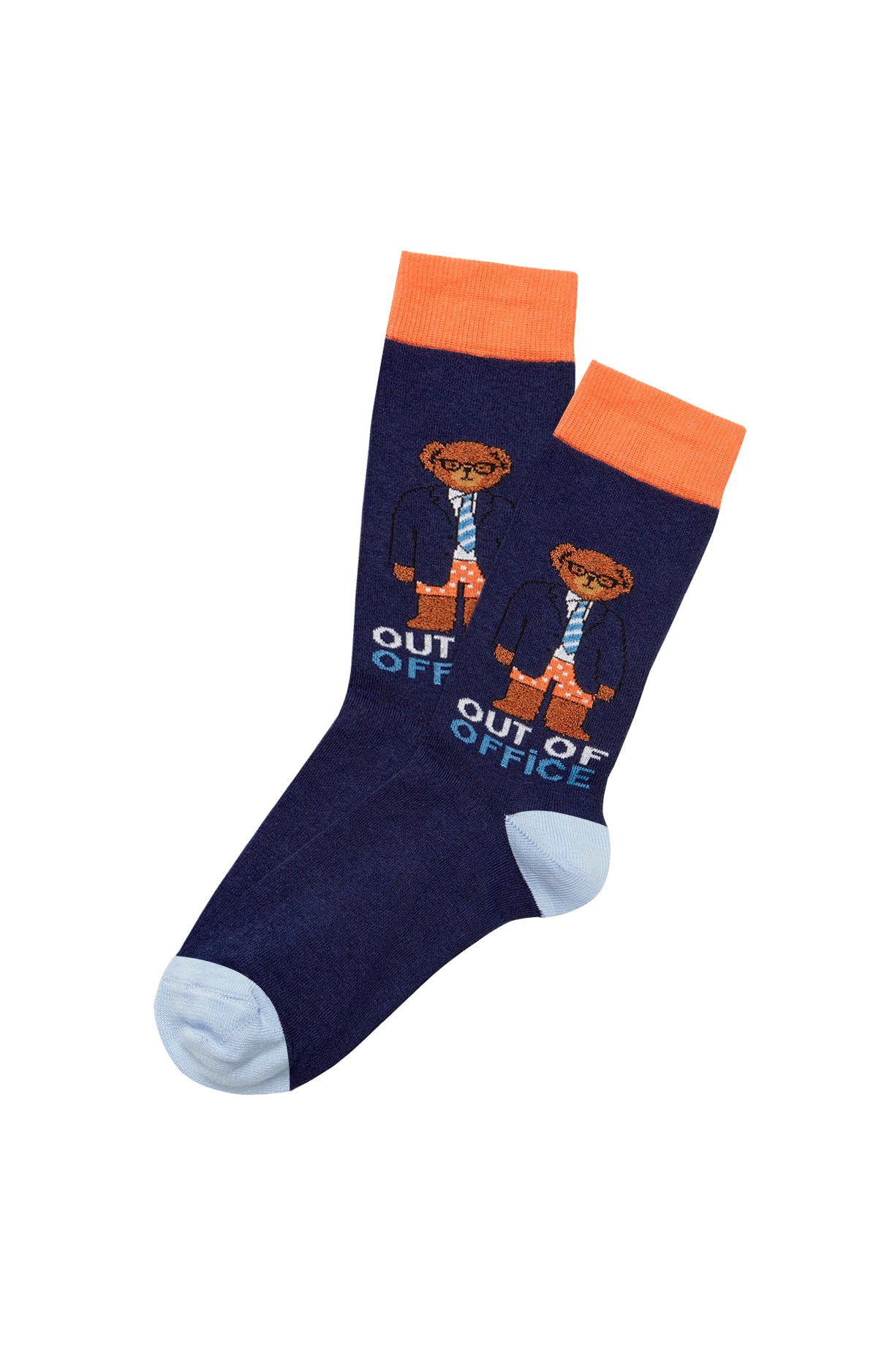 arthur-bob-teddy-chaussettes-coton-bio-homme-marine-40-46 image 1