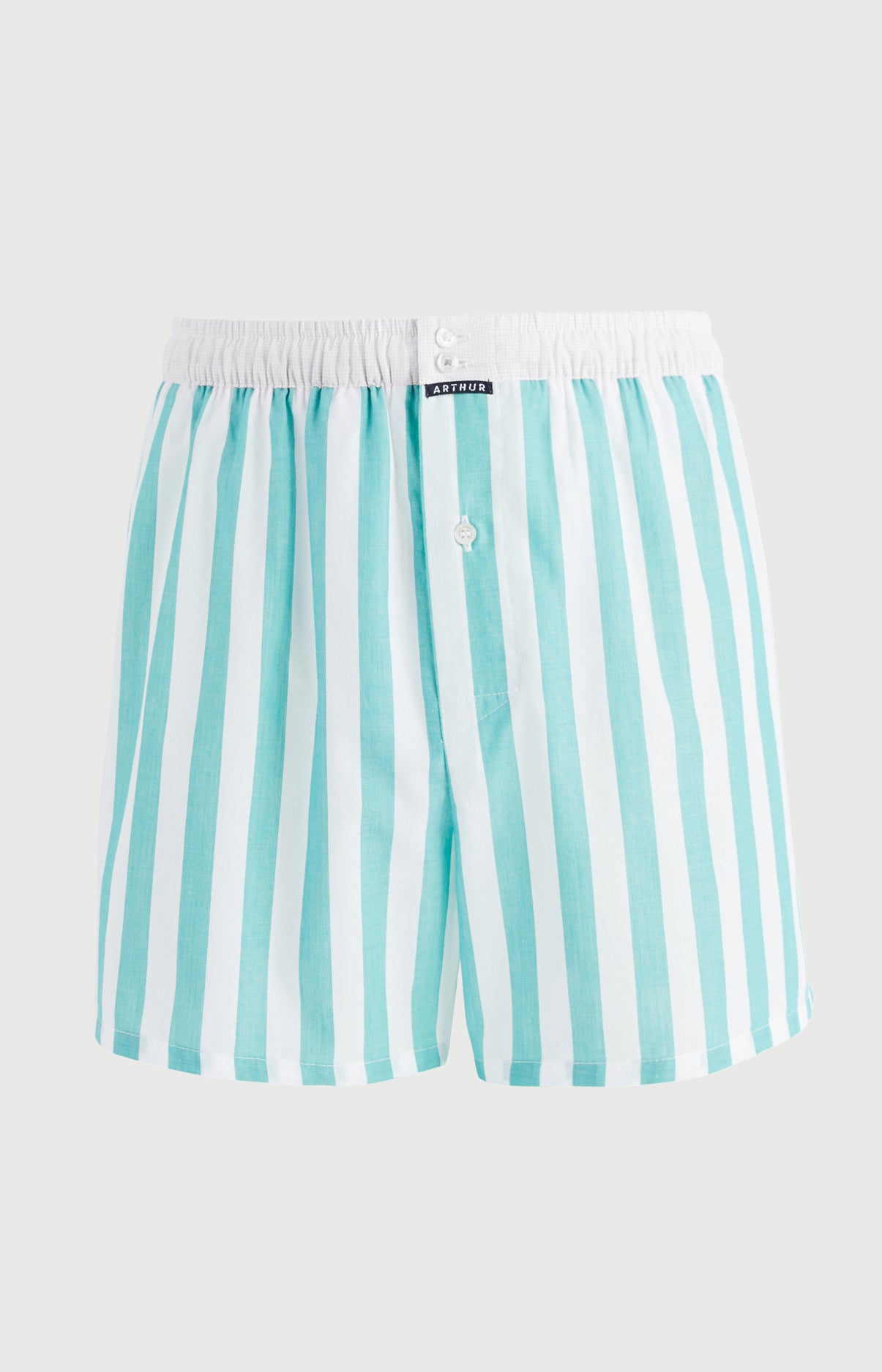 arthur-le-club-n-1212-cale-on-homme-vert-rayures-coton-bio image 3