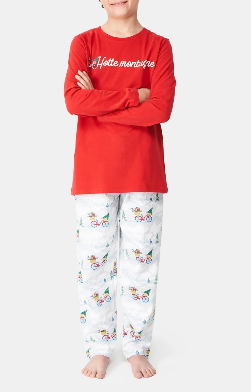 arthur-bob-hotte-montagne-pyjama-enfant-coton-bio-blanc image 1