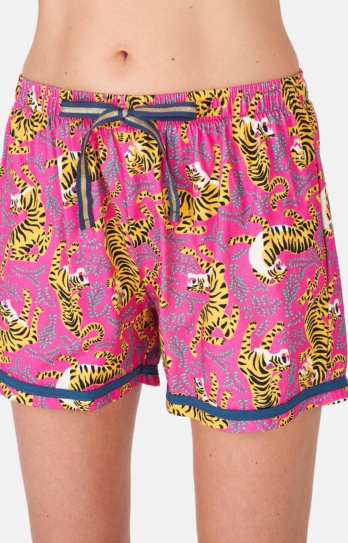 arthur-bob-tigre-pyjama-court-femme-fushia-coton-bio image 6