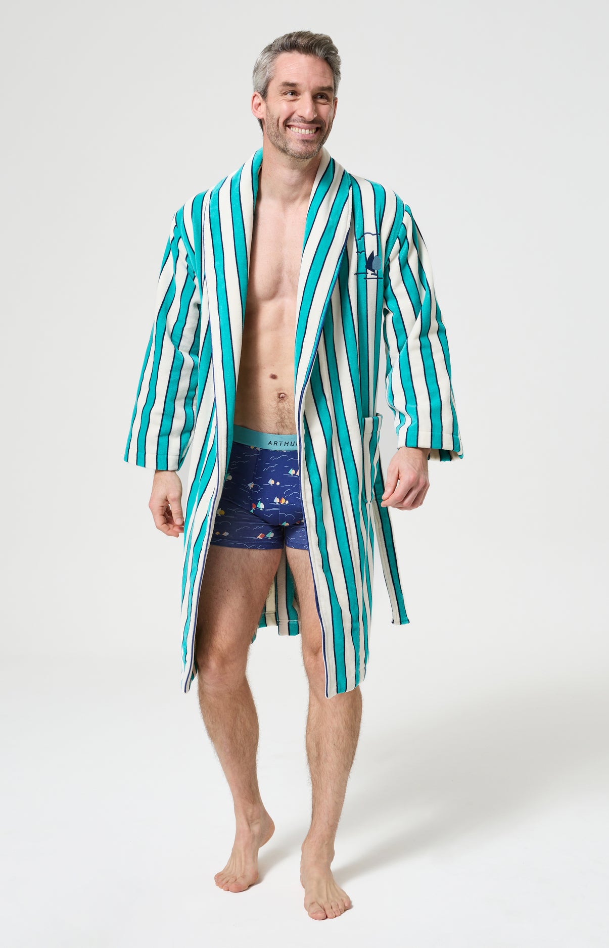 arthur-bob-peignoir-tranquill-t-peignoir-homme-jade-coton image 4
