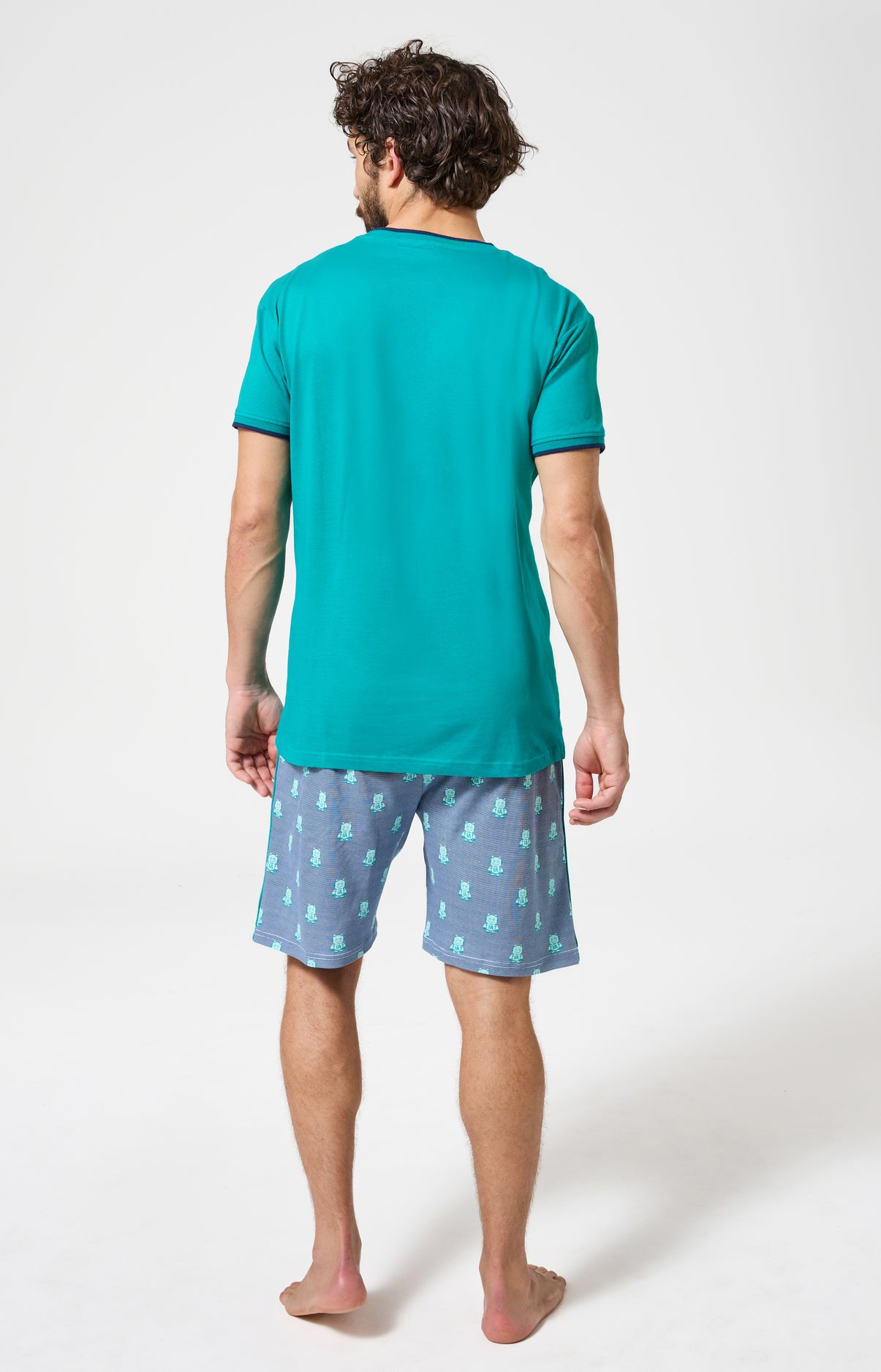 arthur-bob-ia-de-la-joie-pyjashort-homme-bleu-coton-bio image 6