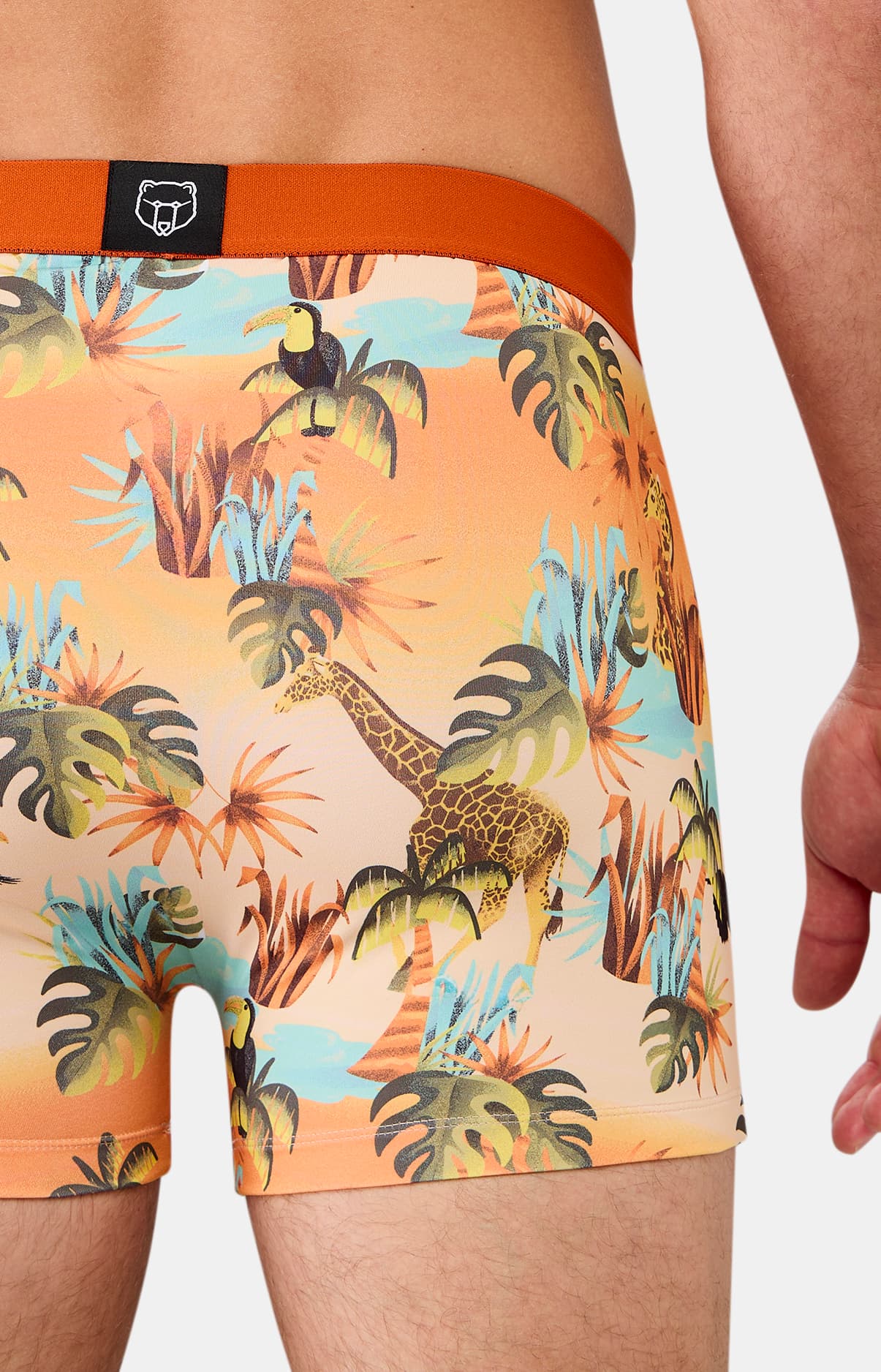arthur-bob-oasif-orange-boxer-multicolore-microfibre image 5