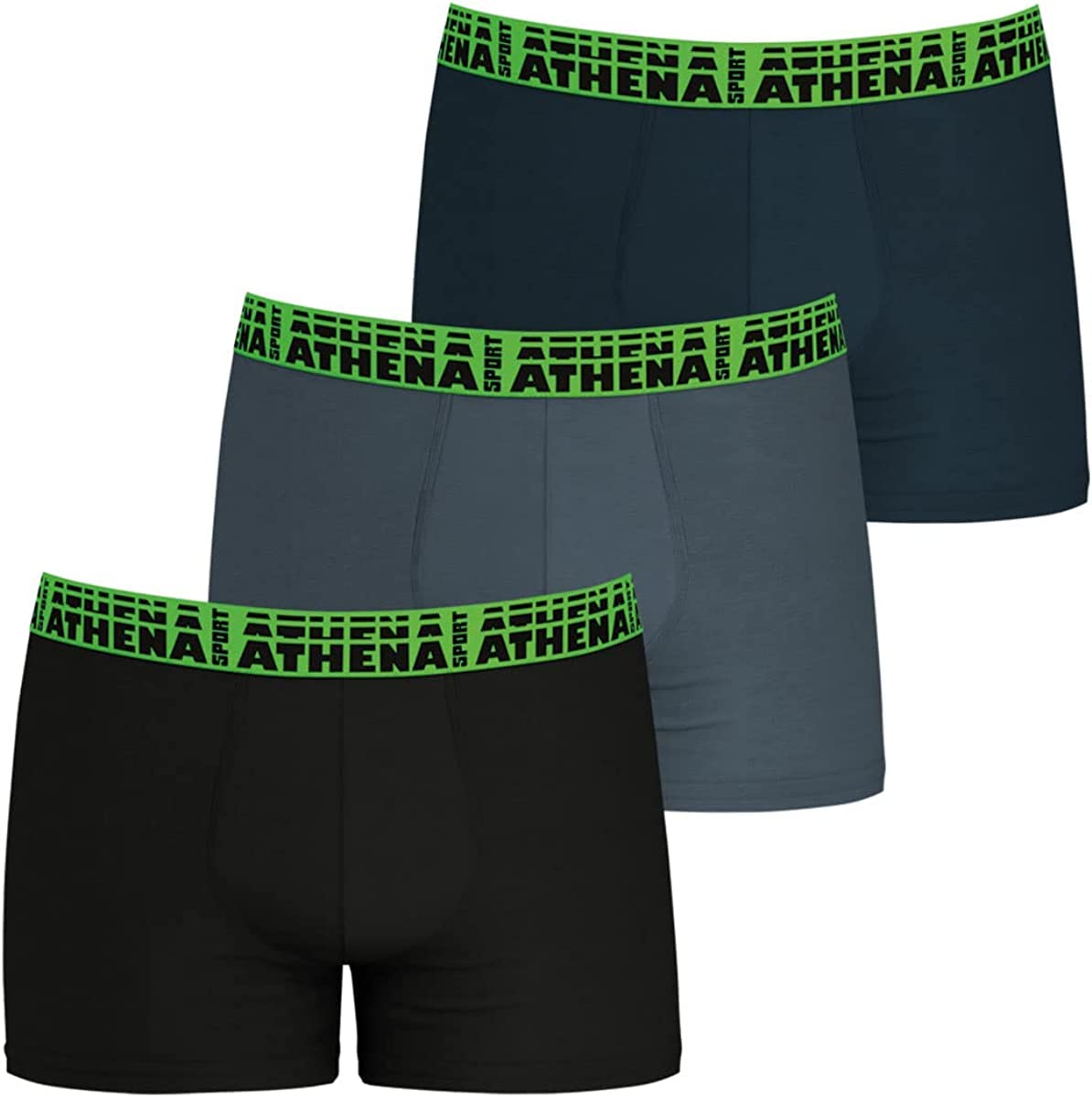 athena-easy-sport-lot-3-boxers-homme-noir-microfibre-sport image 7