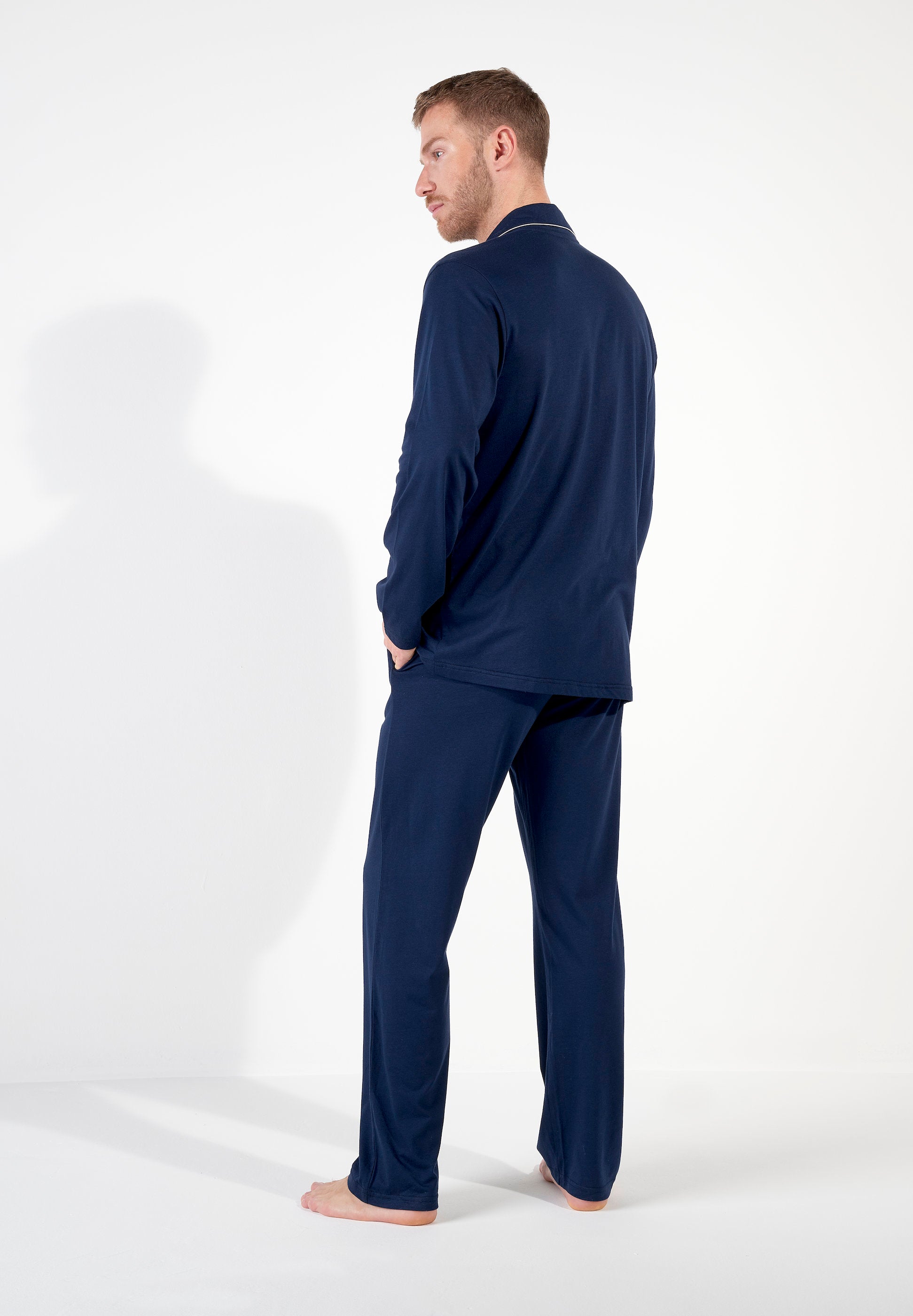 hom-rafael-pyjama-long-navy-coton-modal image 6