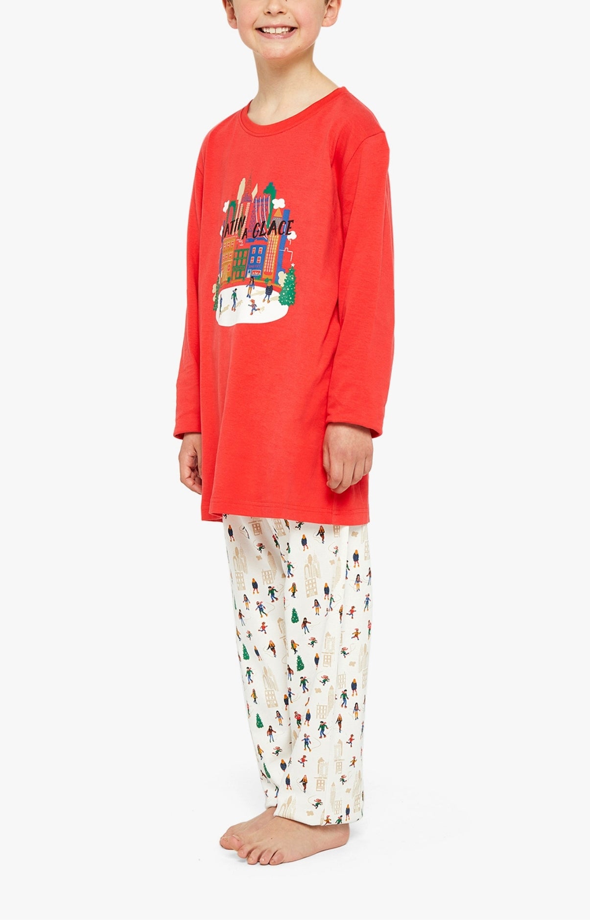 arthur-bob-pyjama-enfant-matin-glace-blanc-8a-coton-bio image 2