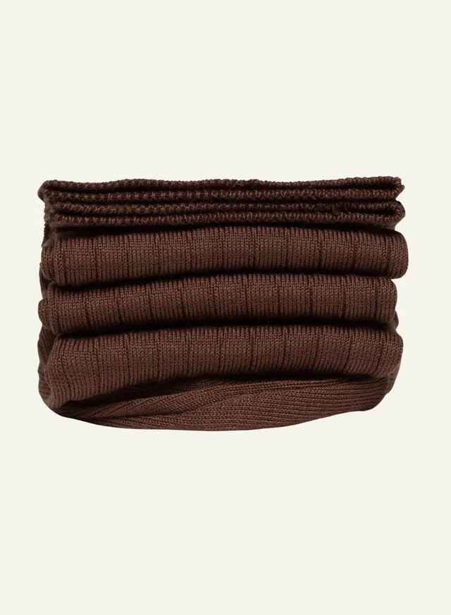 archiduchesse-de-luxe-jean-marron-chaussettes-fil-d-cosse image 1