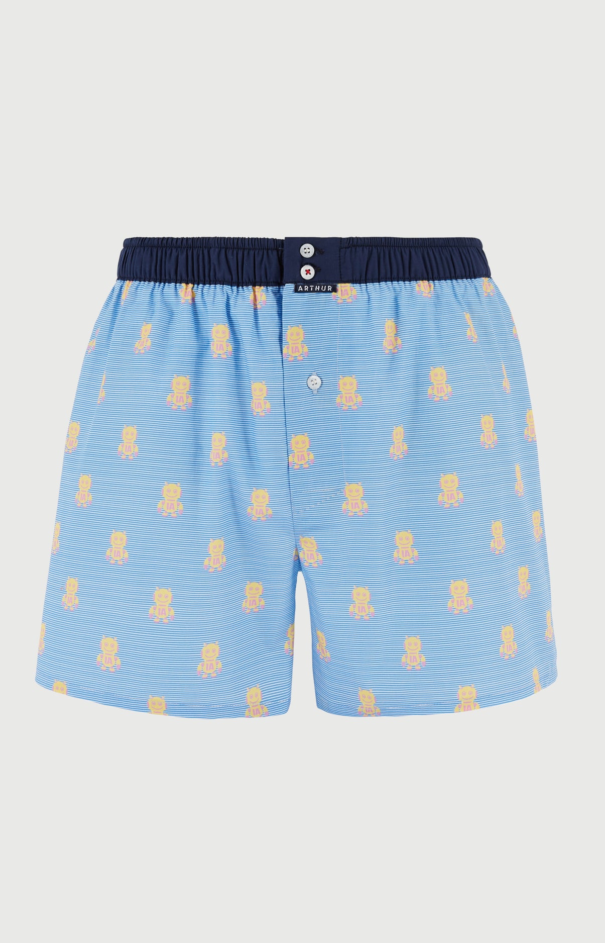 arthur-le-club-cale-on-n-1217-coton-bio-bleu image 3