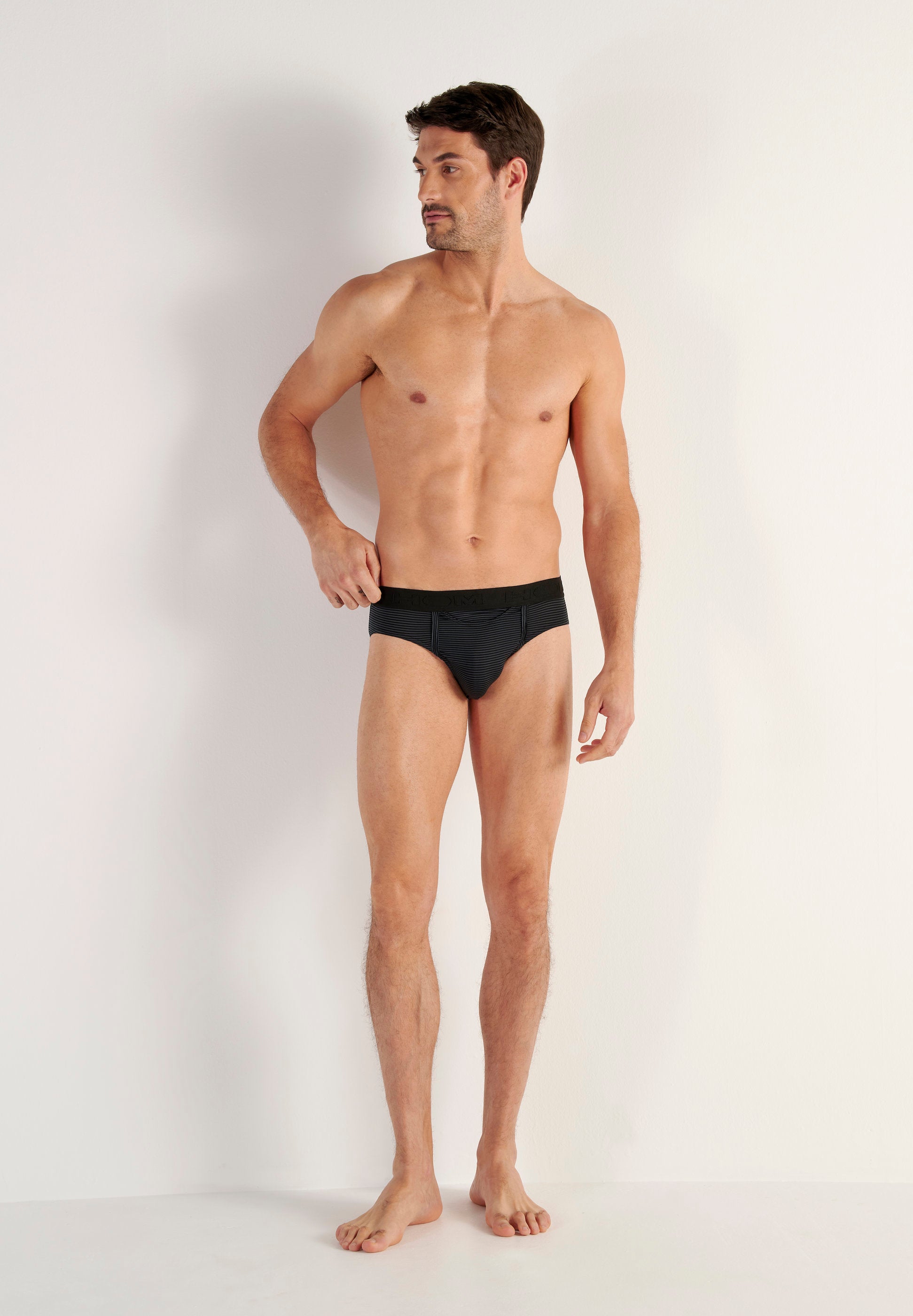 hom-ho1-simon-mini-slip-homme-ray-noir-359852-noir image 4