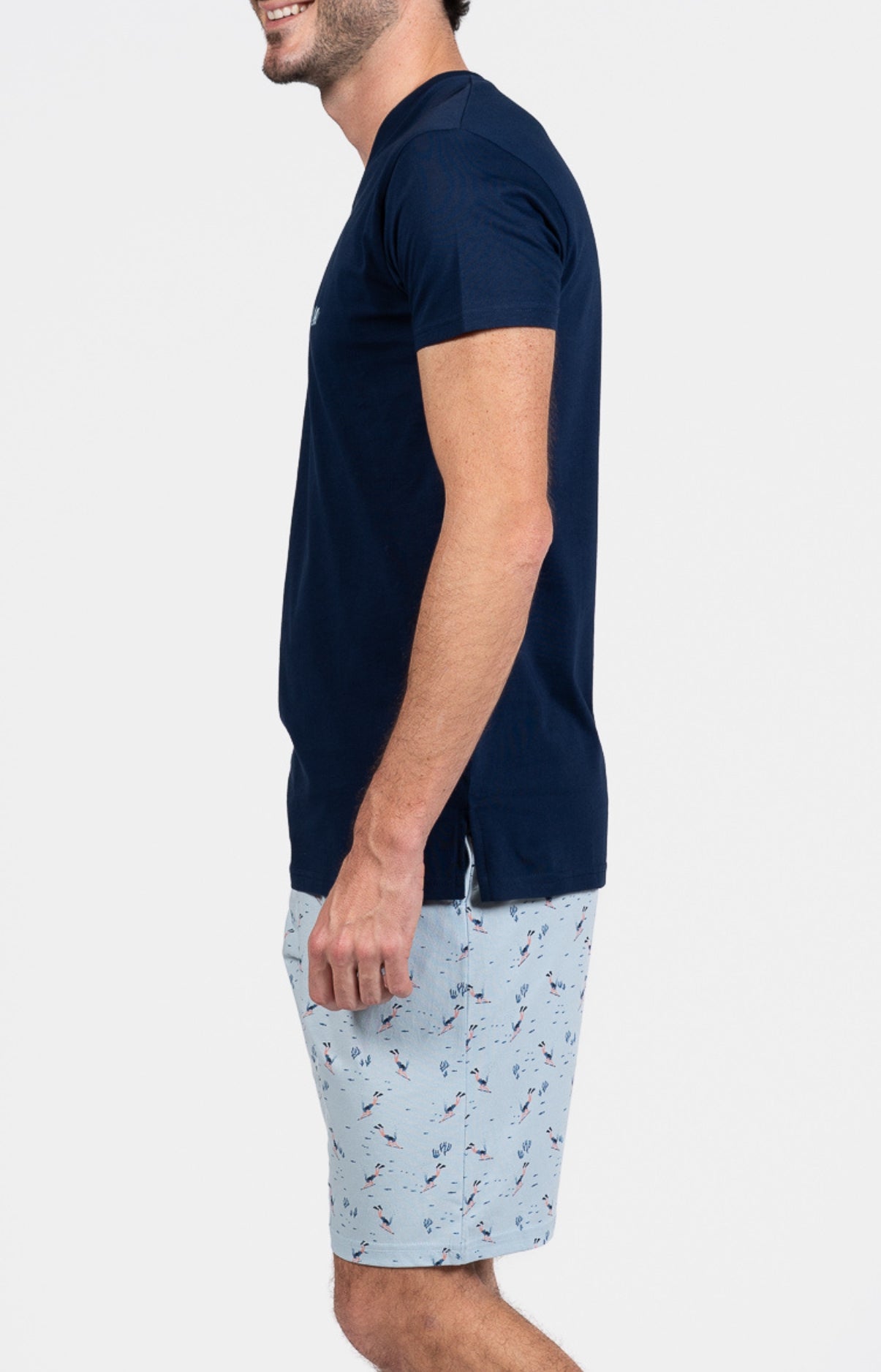 arthur-bob-plongeur-azur-pyjashort-homme-azur image 5