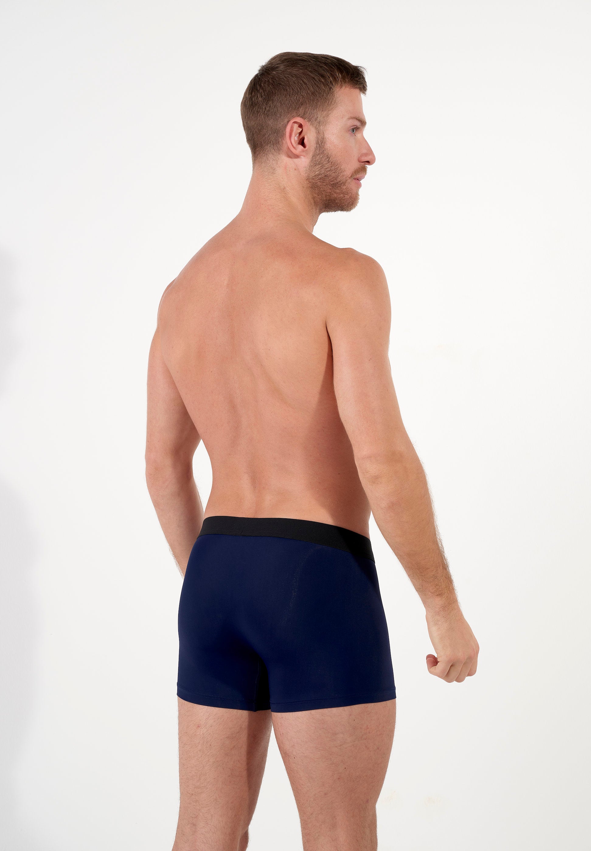 hom-supersoft-boxer-homme-navy-microfibre-seconde-peau image 3