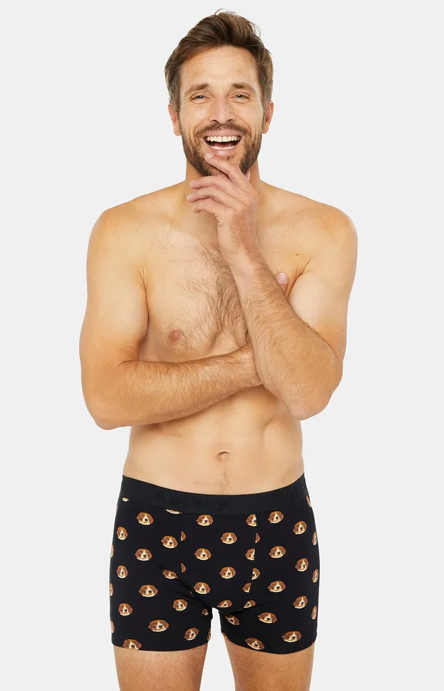 arthur-bob-beagle-boxer-homme-noir-coton image 1