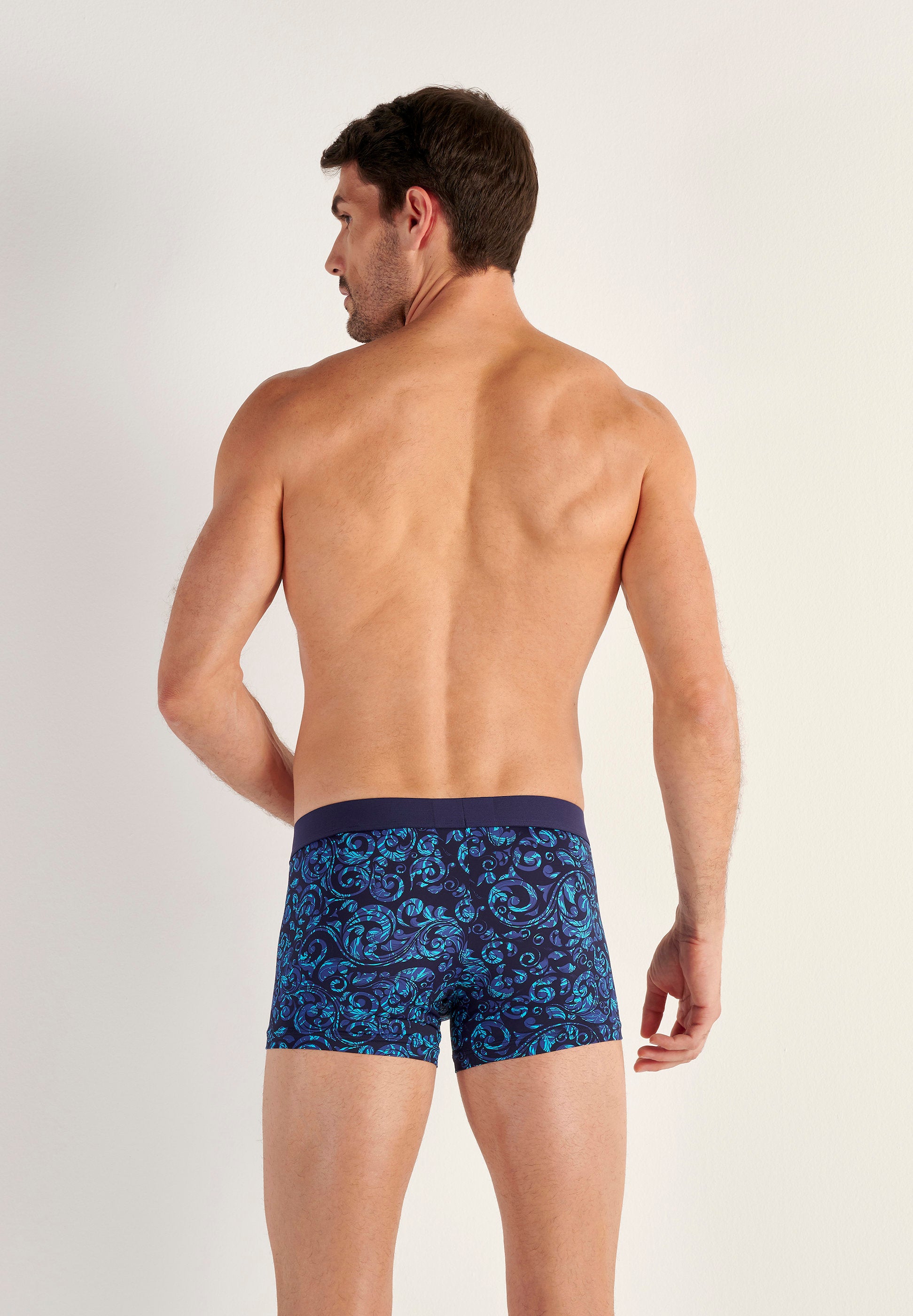 hom-brian-boxer-homme-bleu-imprim-floral-microfibre image 3