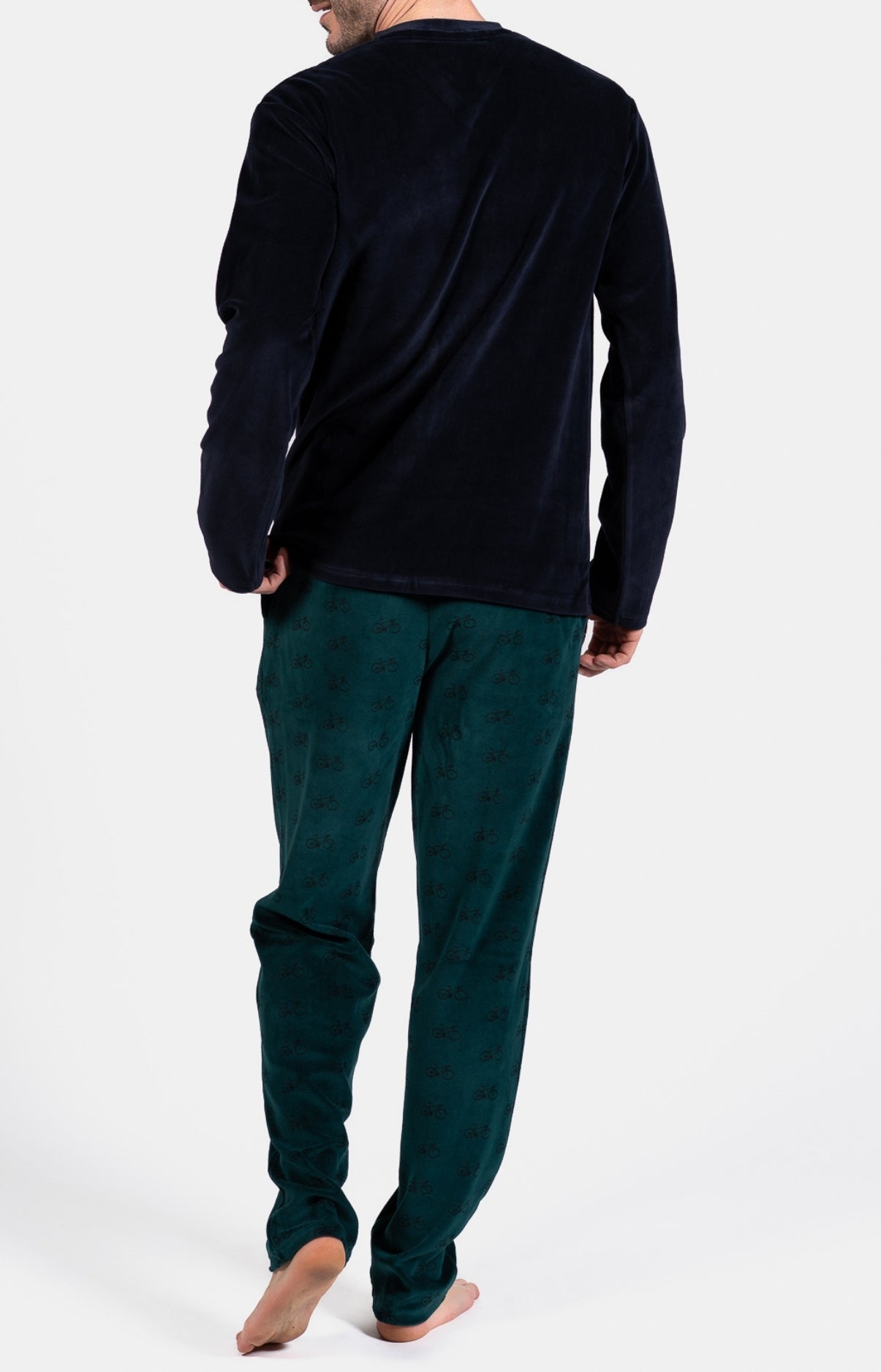 arthur-bob-cycliste-pyjama-velours-sapin-homme image 6