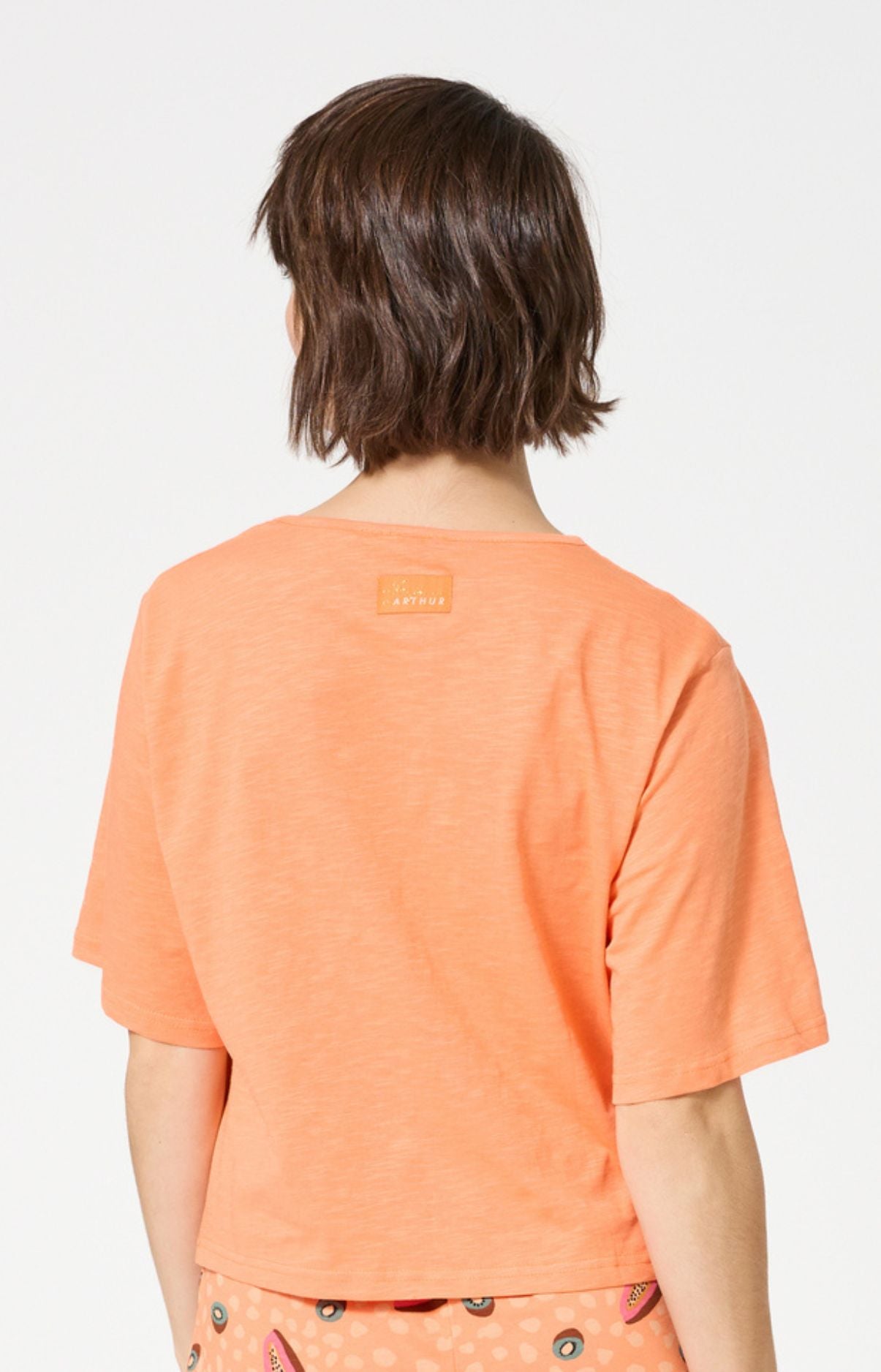 arthur-bob-dolce-vitamines-pyjashort-coton-orange-m-humoristique image 7