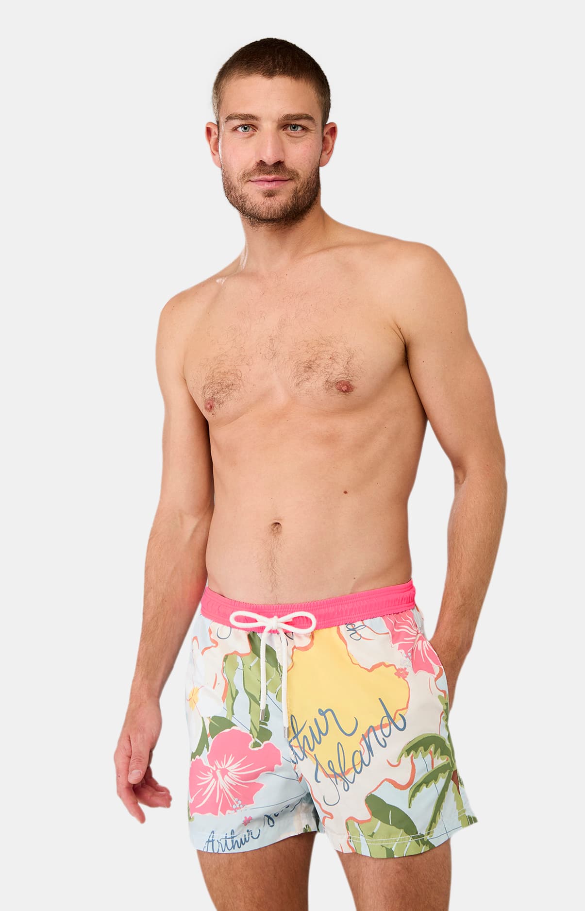 arthur-bob-short-de-bain-homme-island-multicolore image 1