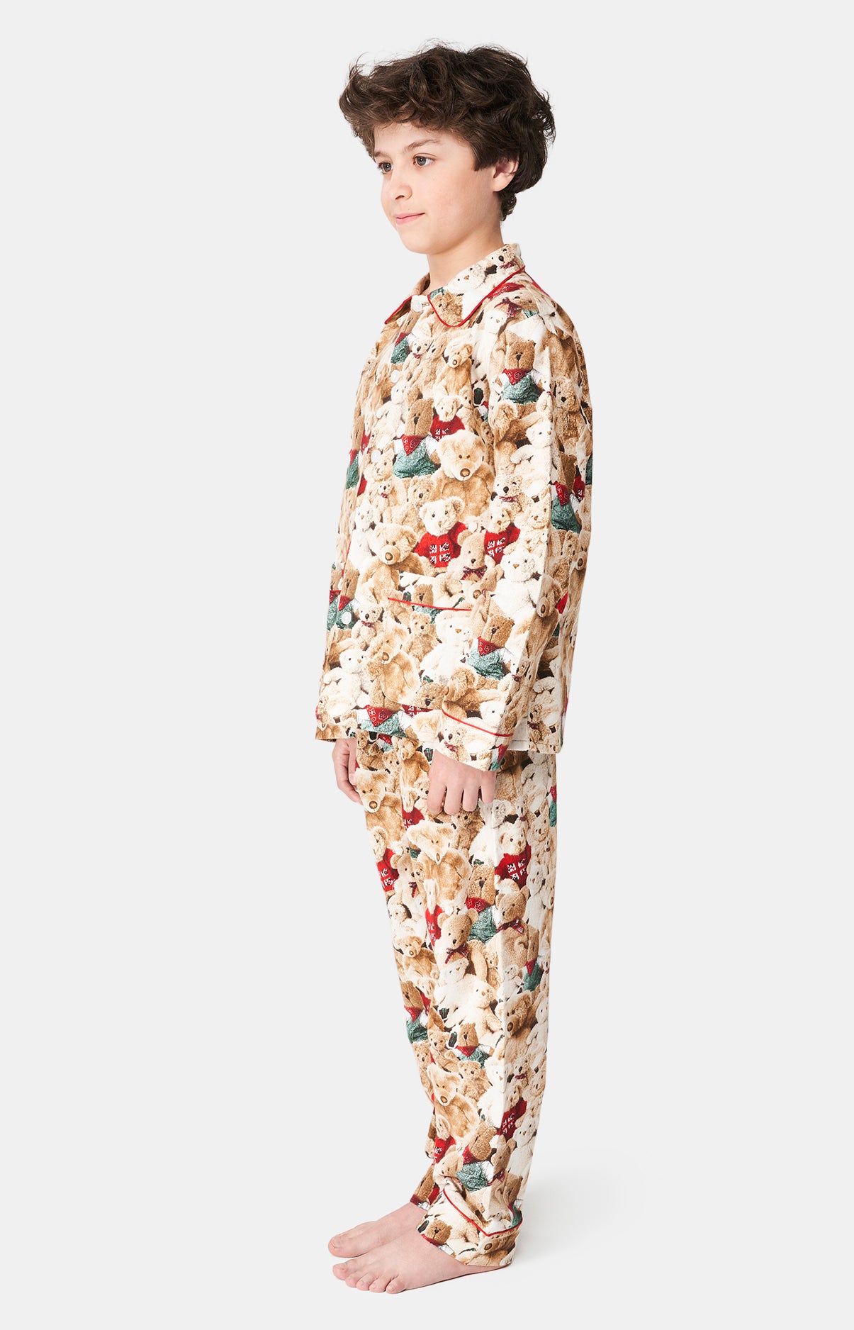 arthur-bob-teddy-pyjama-enfant-brun-coton-pilou image 5