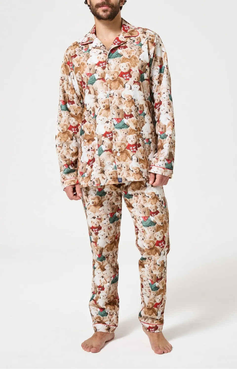 arthur-bob-pyjama-monsieur-teddy-pilou-brun-homme image 1