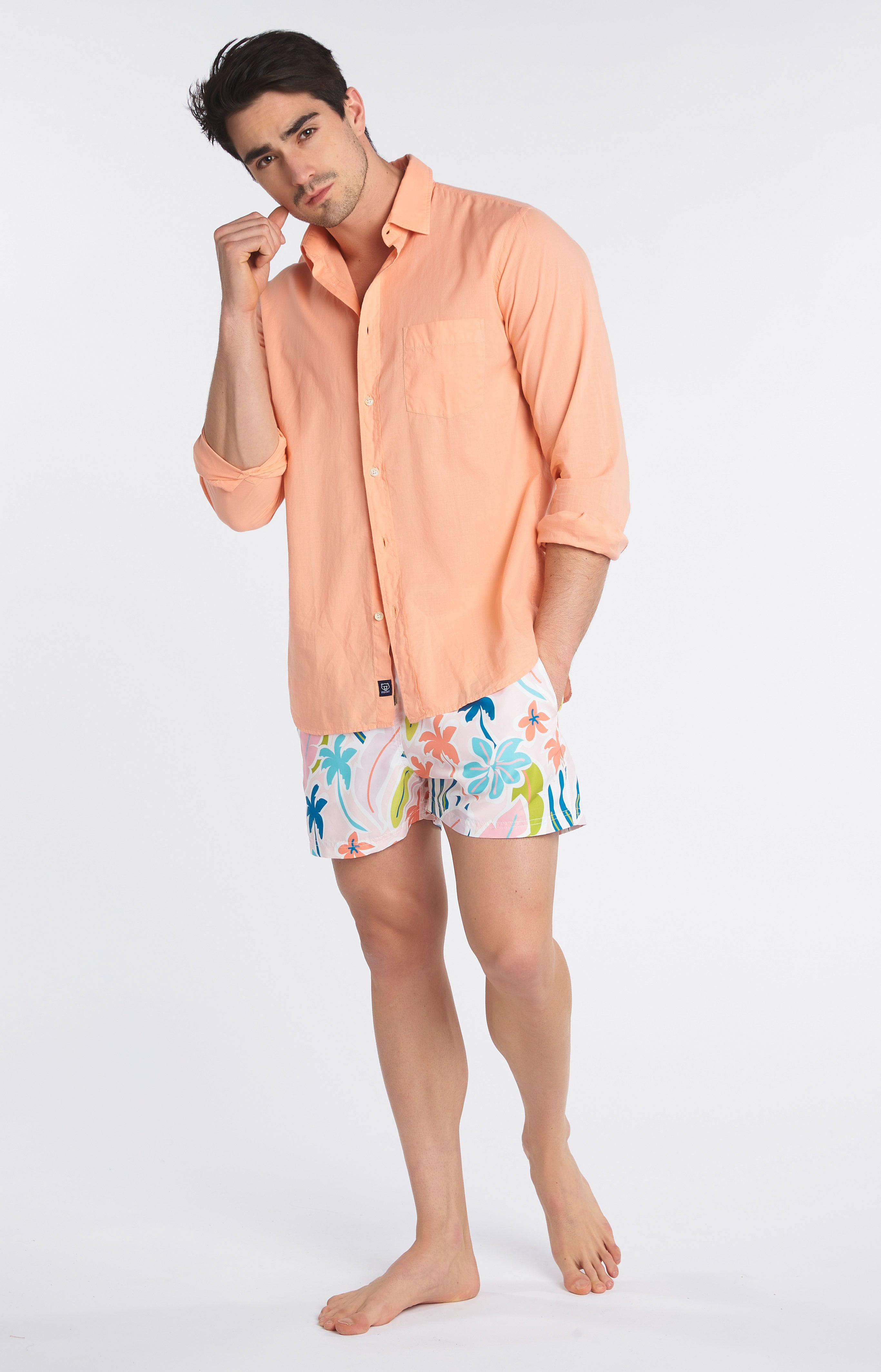 arthur-bob-melon-chemise-homme-coton-taille-l image 1
