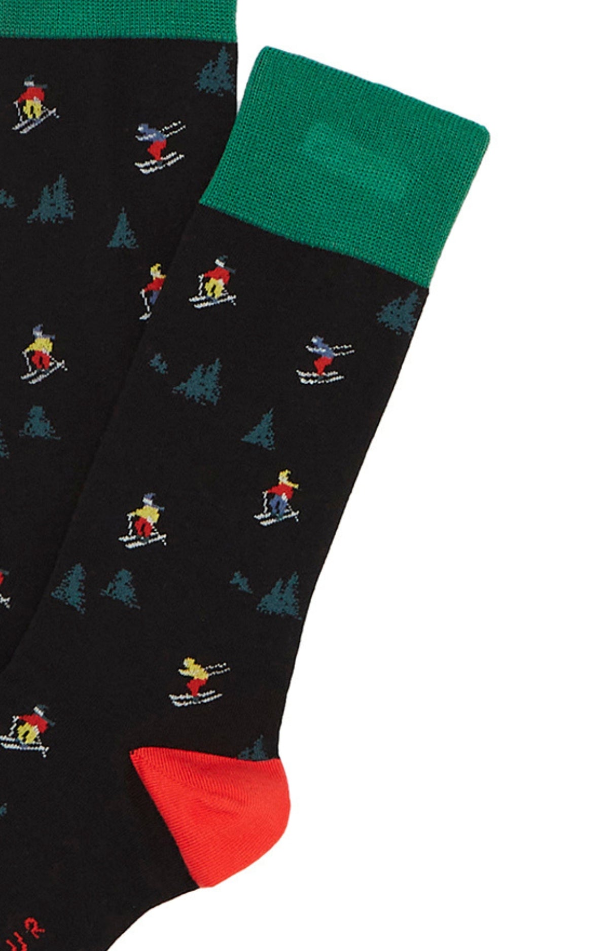 arthur-bob-chaussettes-skieurs-noir-coton-bio-homme image 2