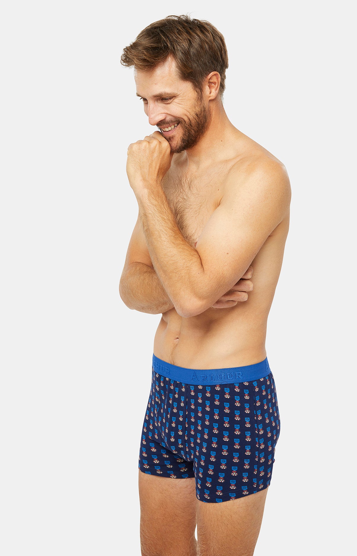 arthur-bob-legion-dormeur-boxer-homme-coton-bleu image 4
