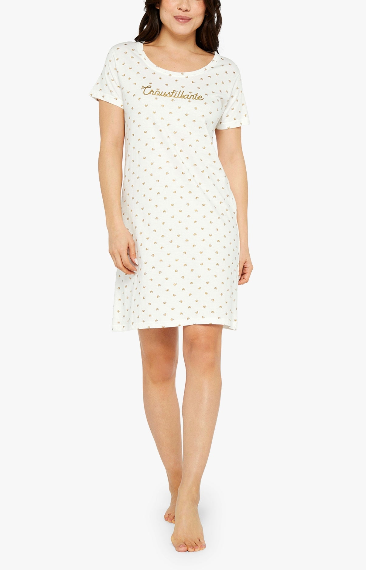 arthur-bob-croissant-chemise-de-nuit-coton-bio-ivoire image 1