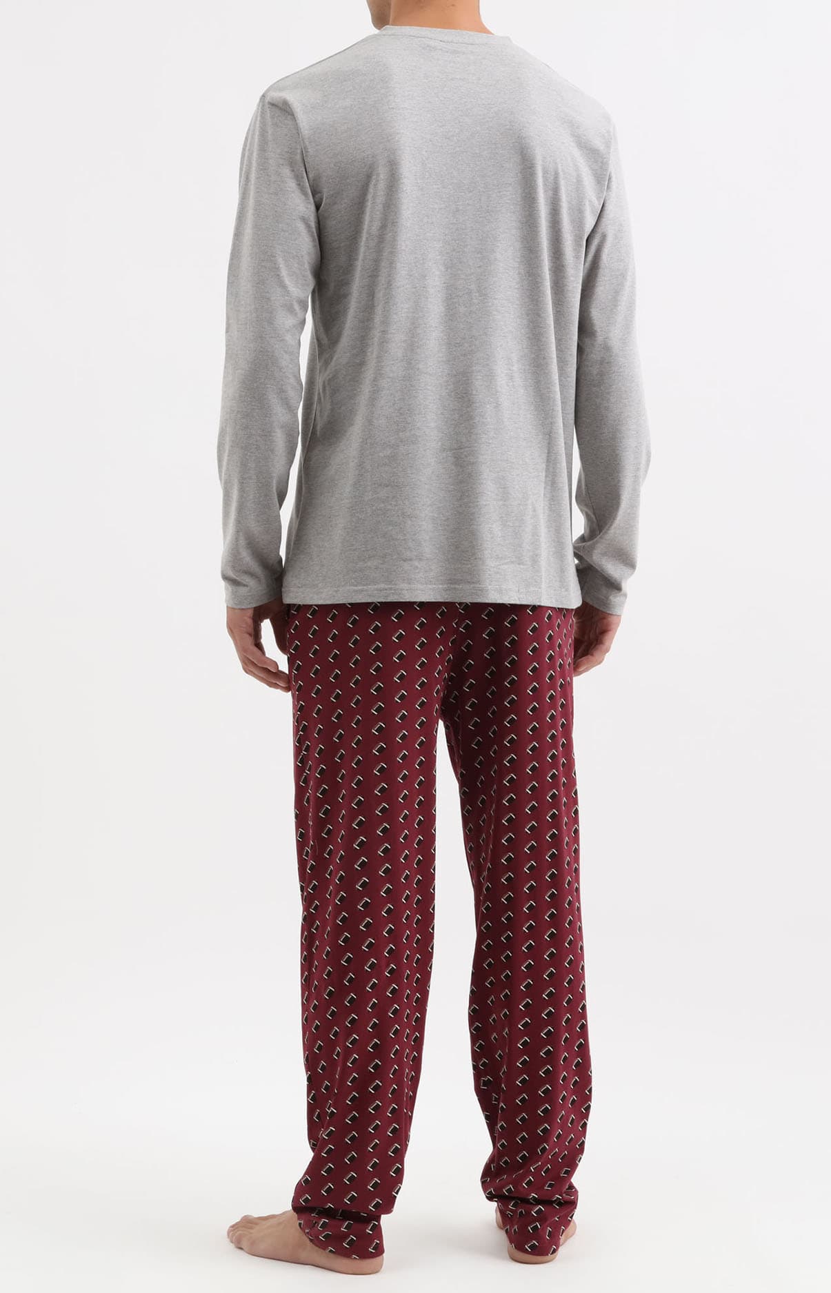 arthur-bob-pyjama-rugby-chocolat-homme-col-v image 4