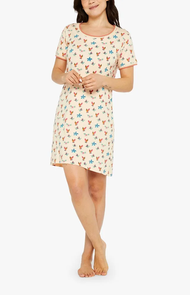 arthur-bob-colibri-chemise-de-nuit-poudre-coton-bio image 1