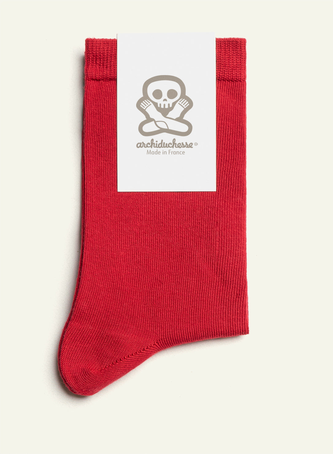 archiduchesse-fantaisie-pair-fect-match-chaussettes-courtes-rouges image 3