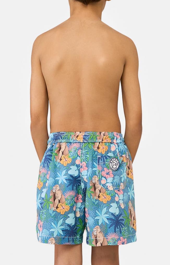arthur-bob-jungle-short-de-bain-enfant-denim image 4