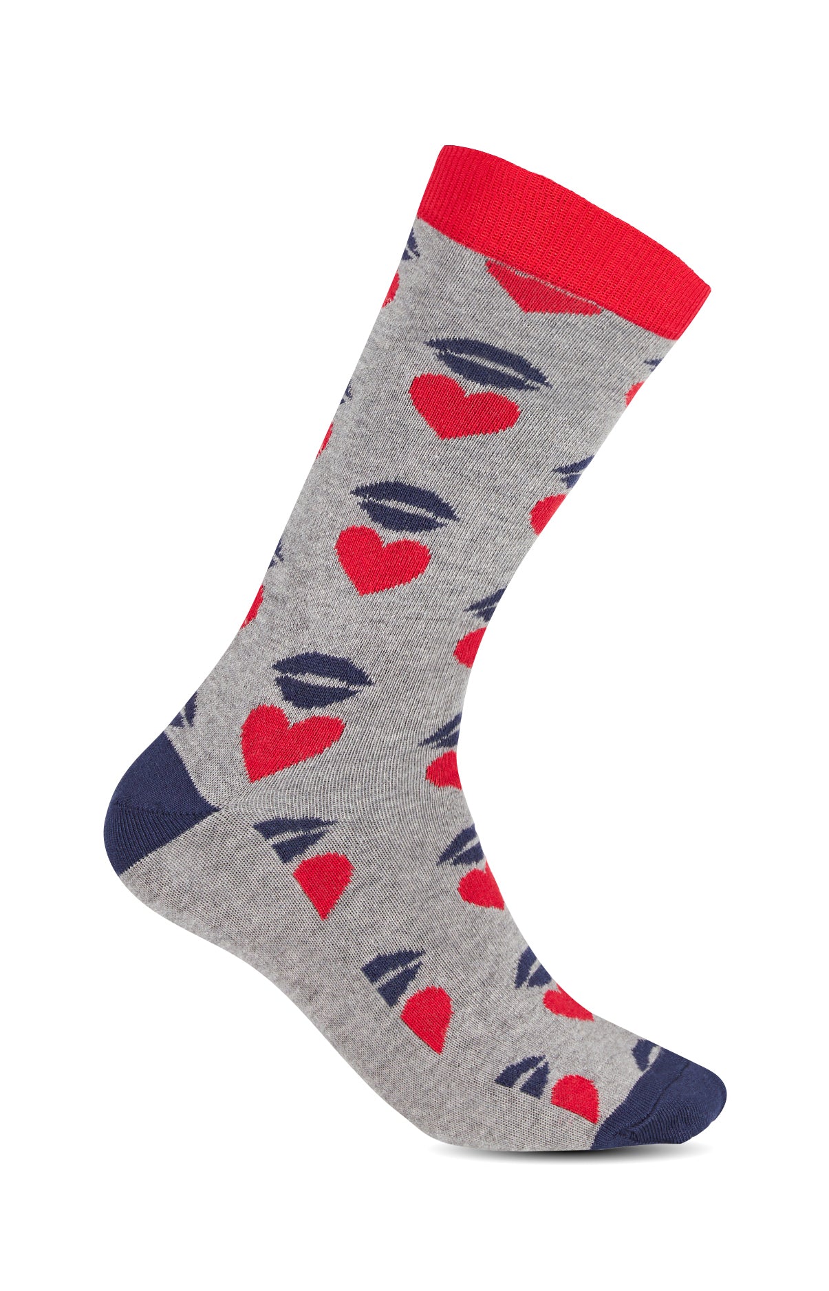 arthur-bob-bisous-chaussettes-coton-gris-39-45 image 1