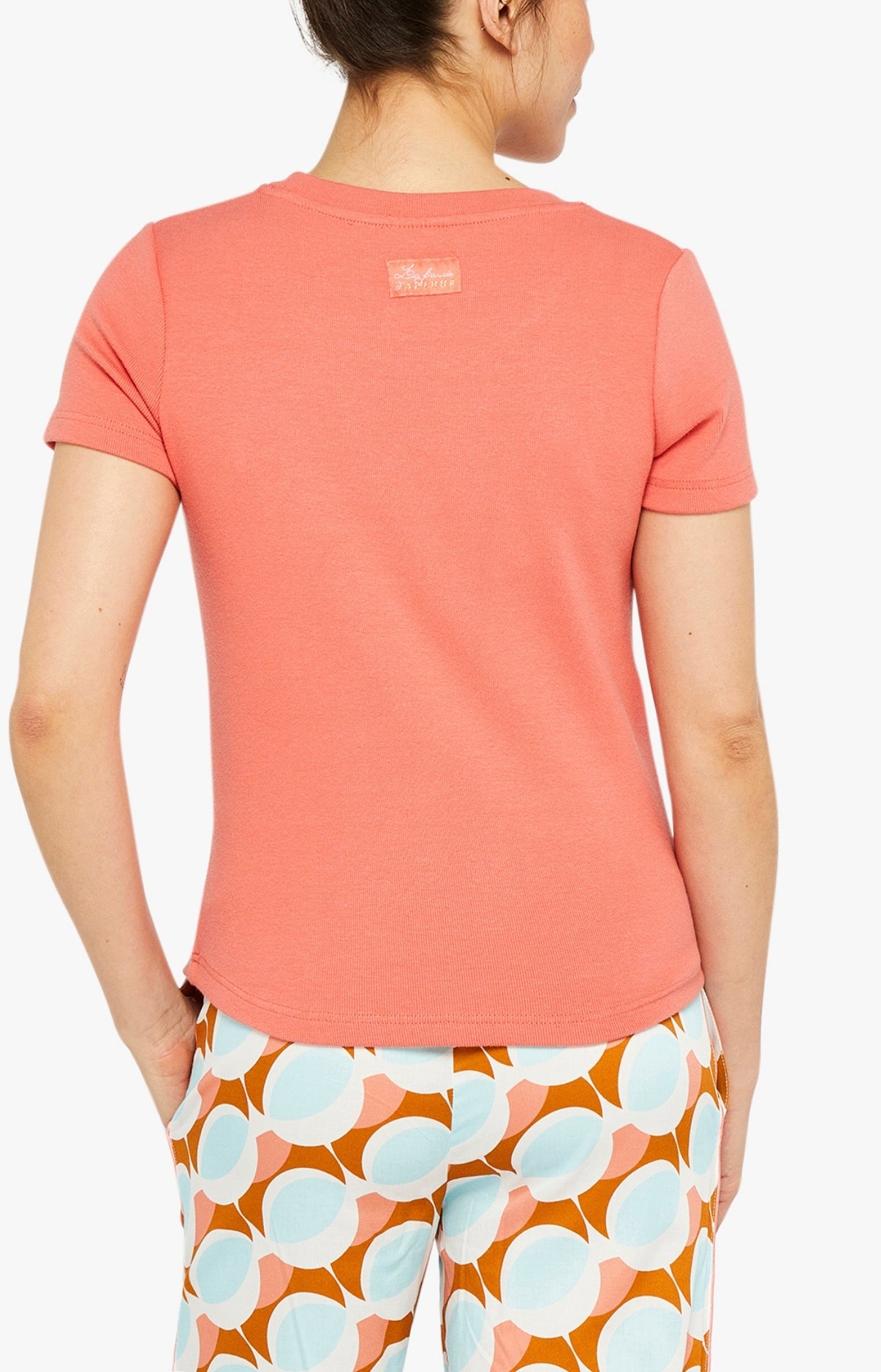 arthur-bob-tee-shirt-corail-haut-pyjama-femme-modal image 5