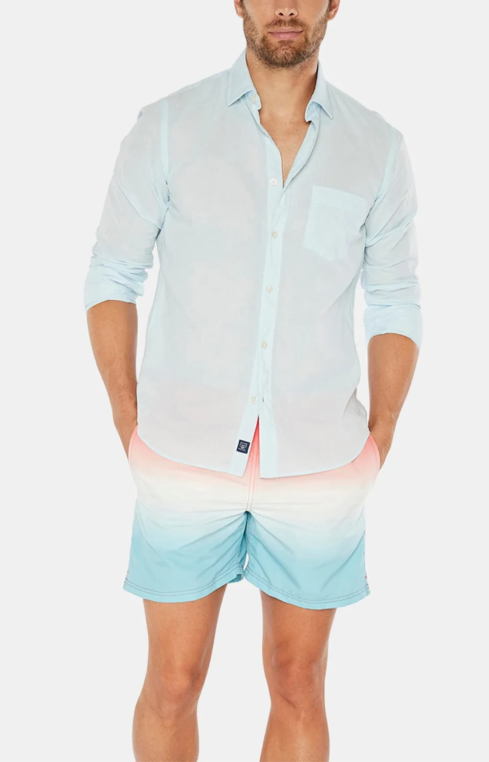 arthur-bob-azur-chemise-homme-azur-voile-de-coton-t image 1
