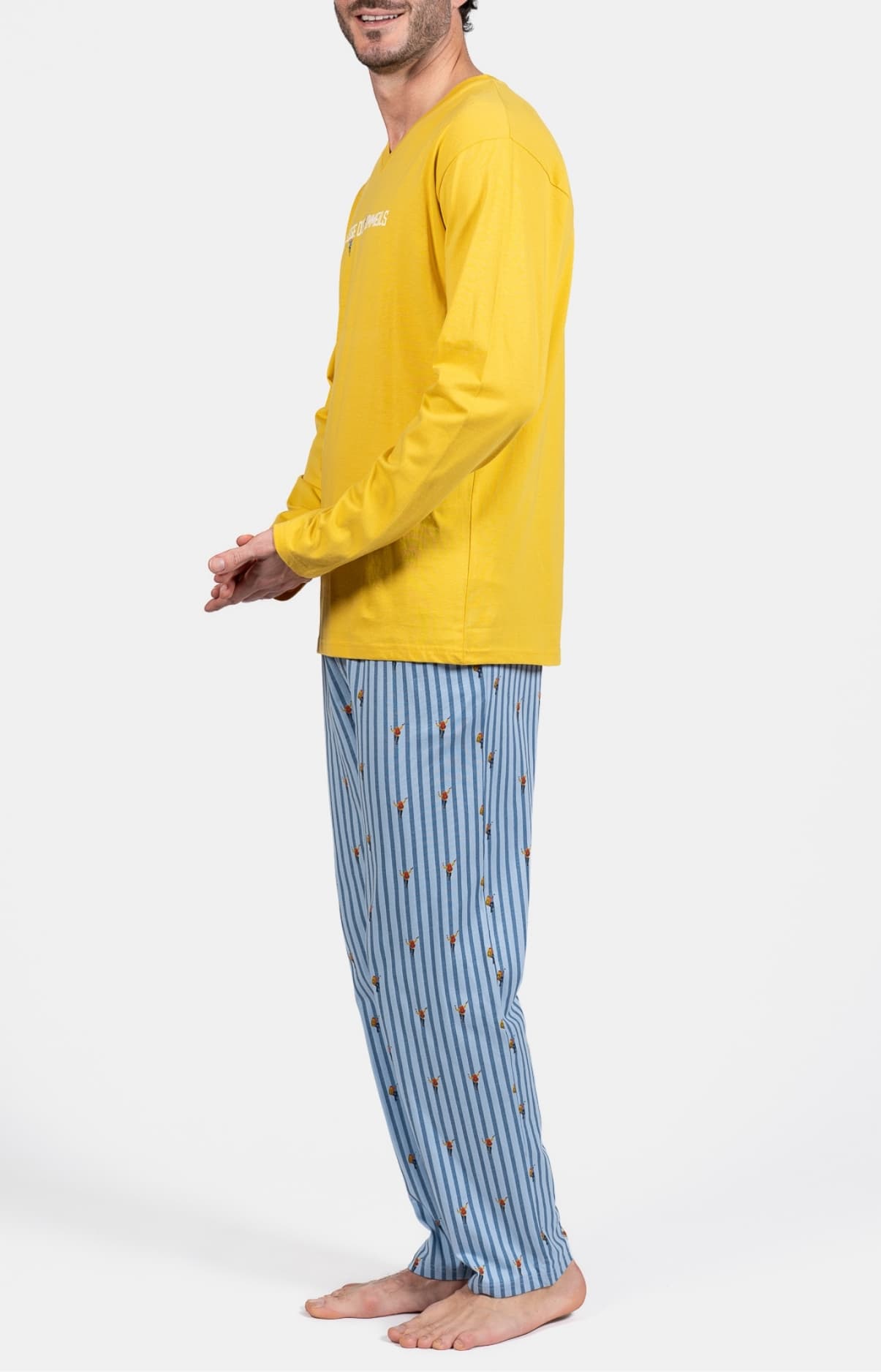 arthur-bob-ivresse-pyjama-homme-coton-bleu-manches-longues image 5