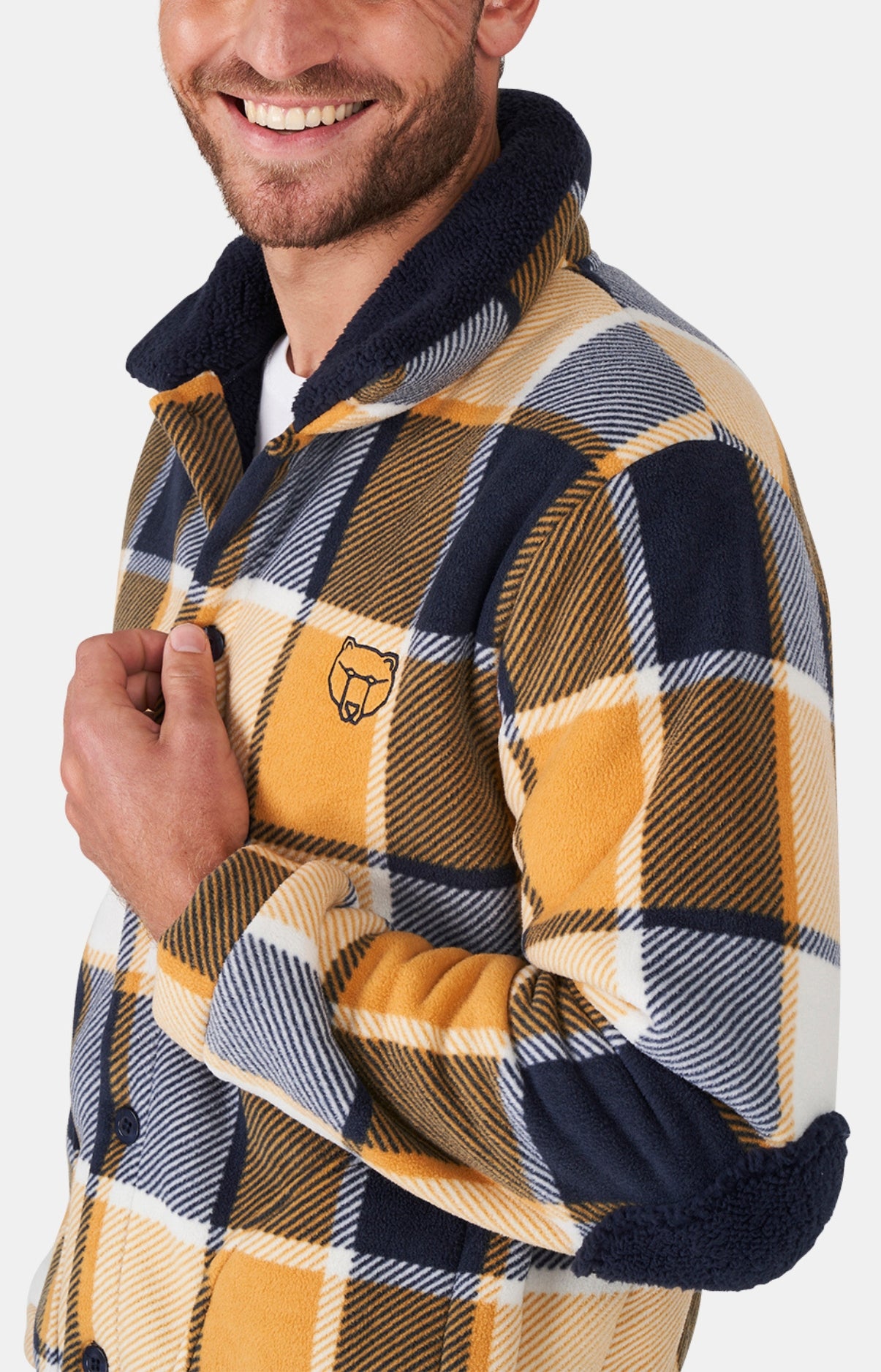arthur-happy-40-veste-polaire-homme-gold-l-polyester image 2