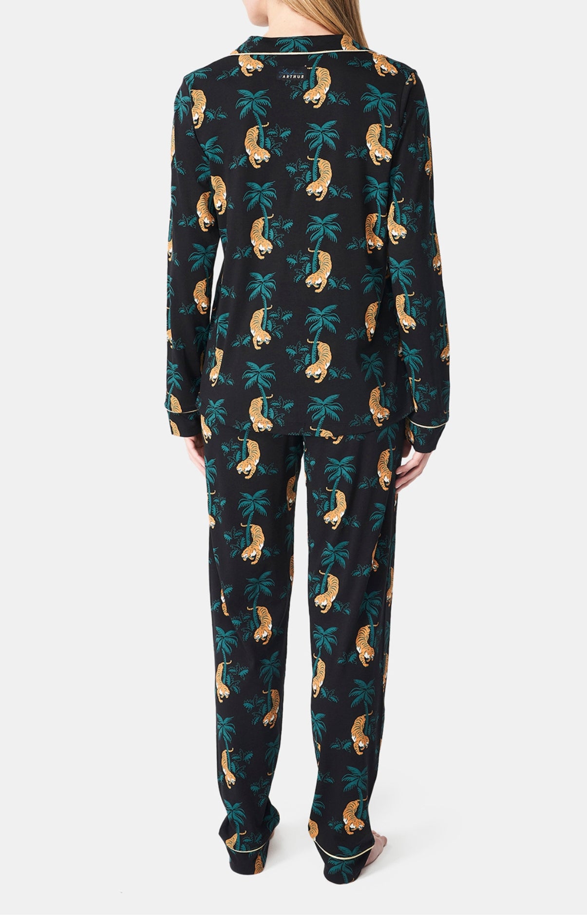 arthur-bob-tigre-pyjama-boutonn-noir-femme image 5