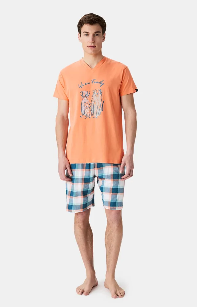 arthur-bob-we-are-family-pyjashort-homme-multicolore-coton image 1
