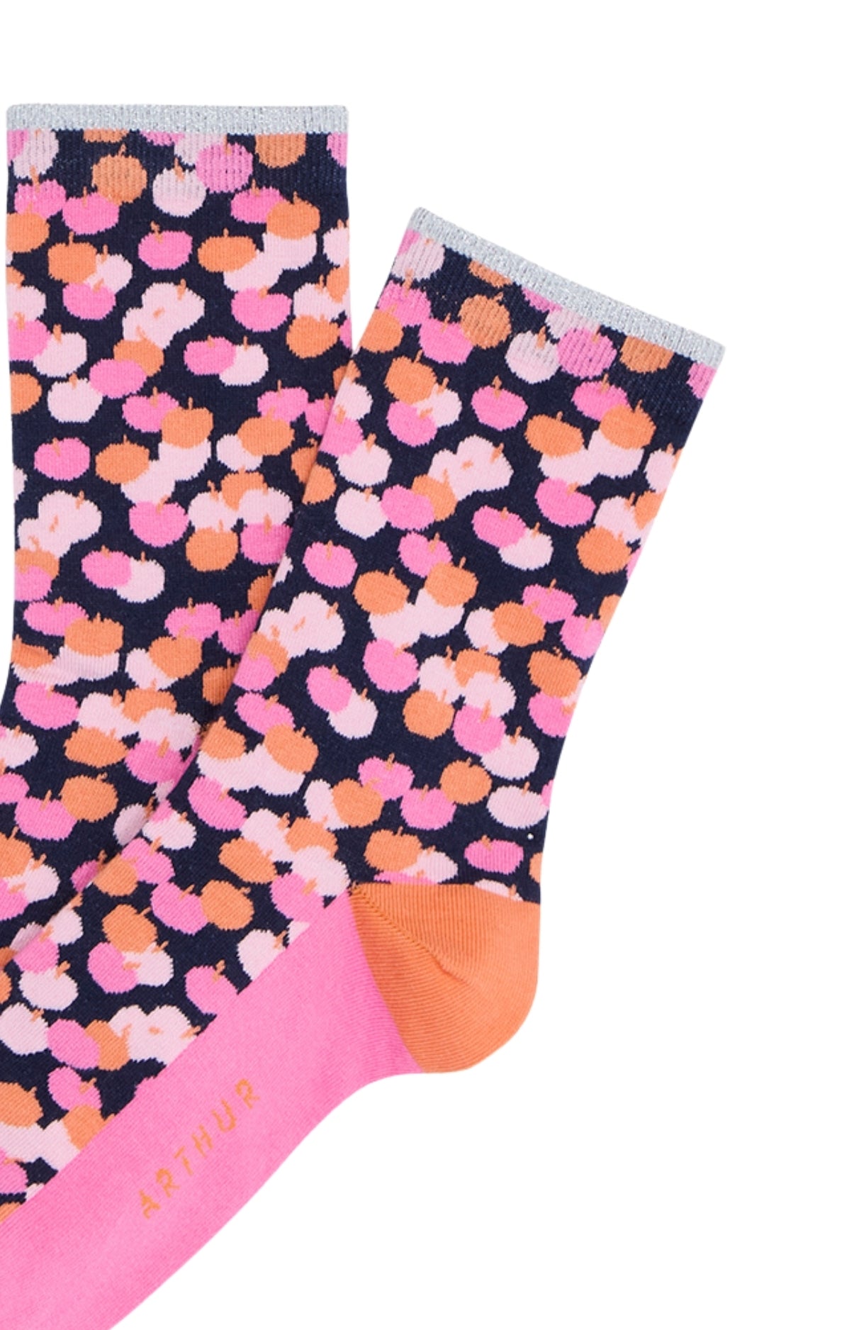 arthur-bob-chaussettes-coton-pommes-multicolore-femme-36-40 image 2