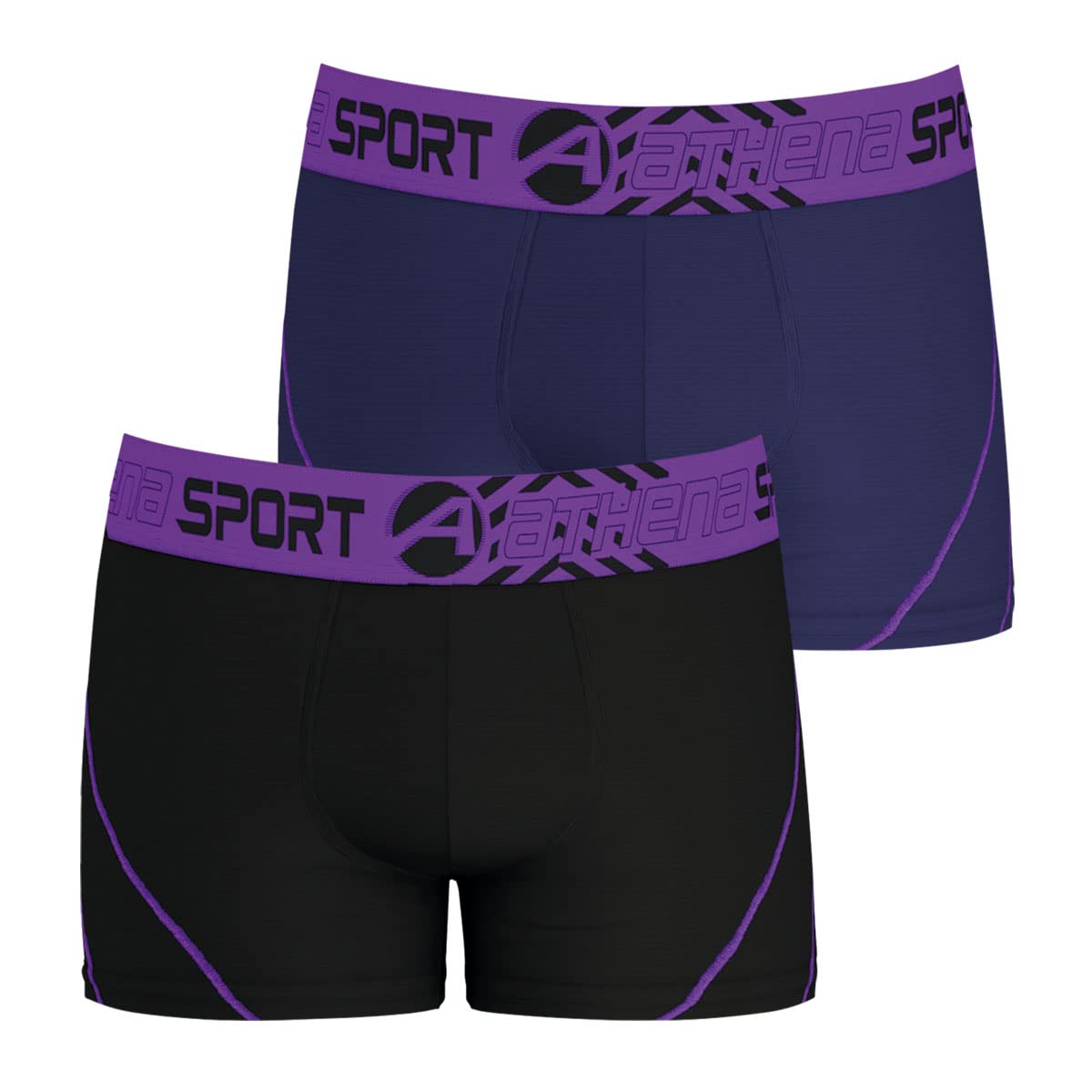 athena-training-dry-lot-3-boxers-longs-homme-sport-noir image 1