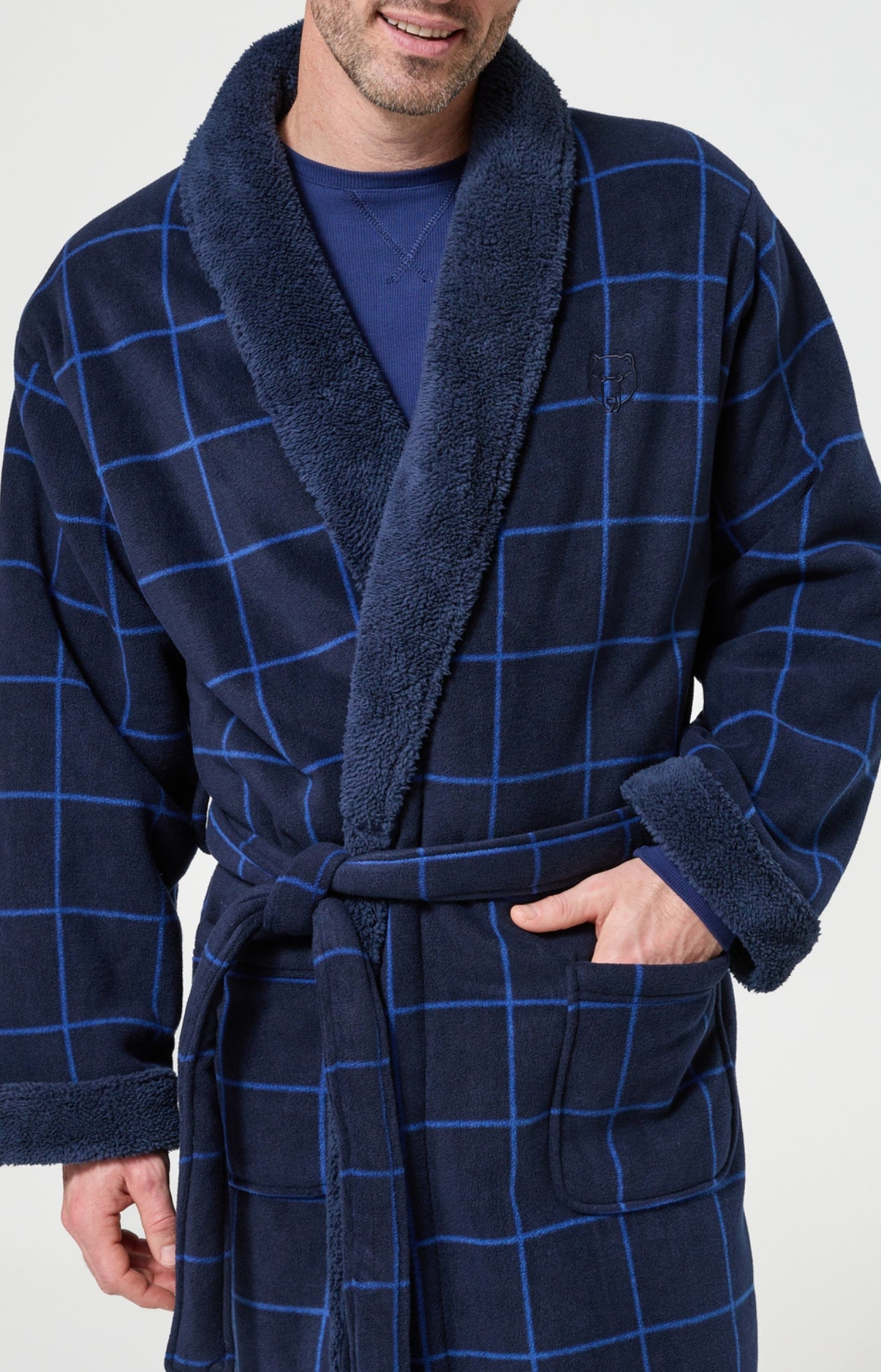 arthur-bob-windsor-robe-de-chambre-homme-marine image 2